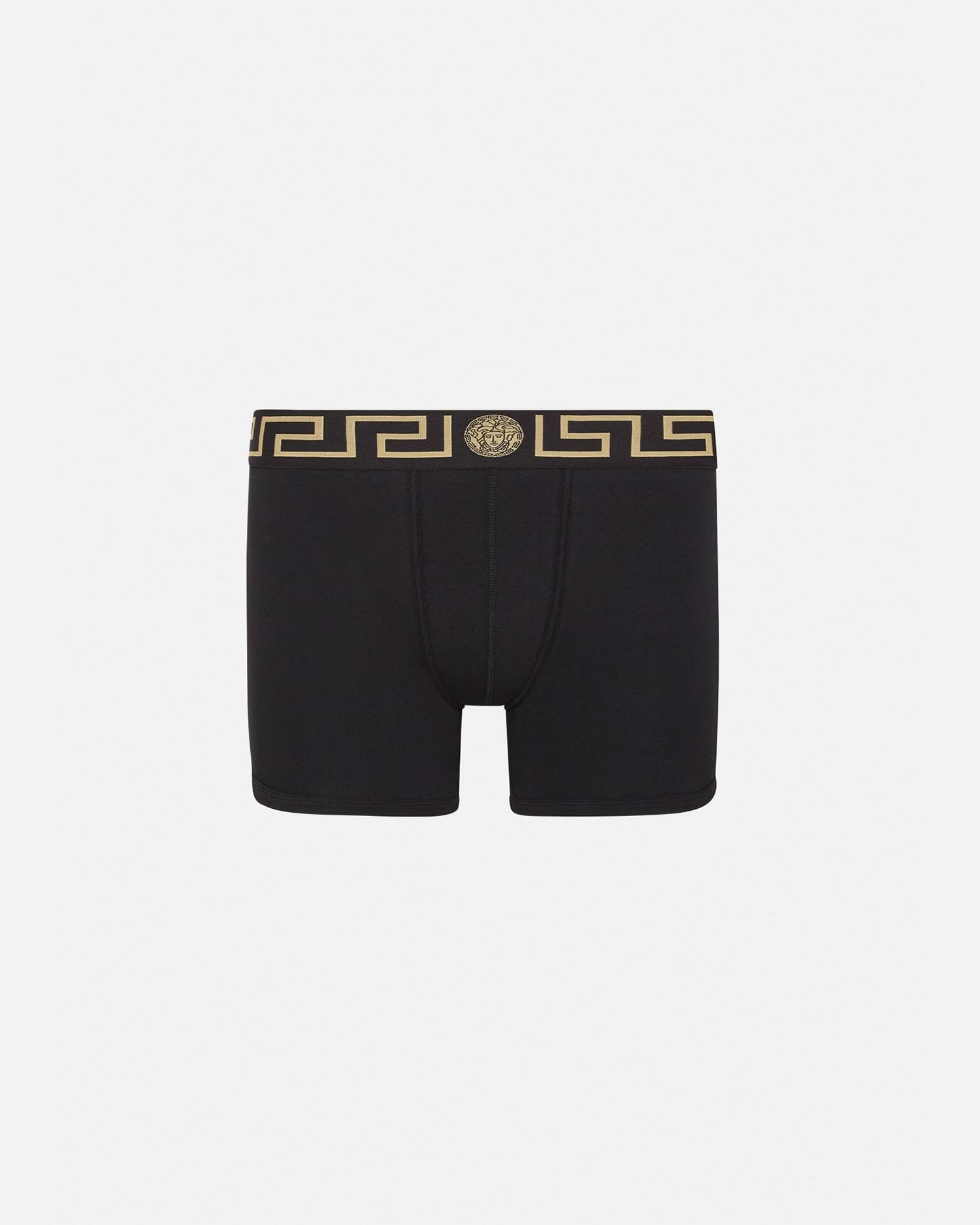 Versace Greca Border Long Trunks, Male, Black, 4 WI_KNZTU4EU Versace Greca Border Long Trunks, Male, Black, 4 WI_KNZTU4EU