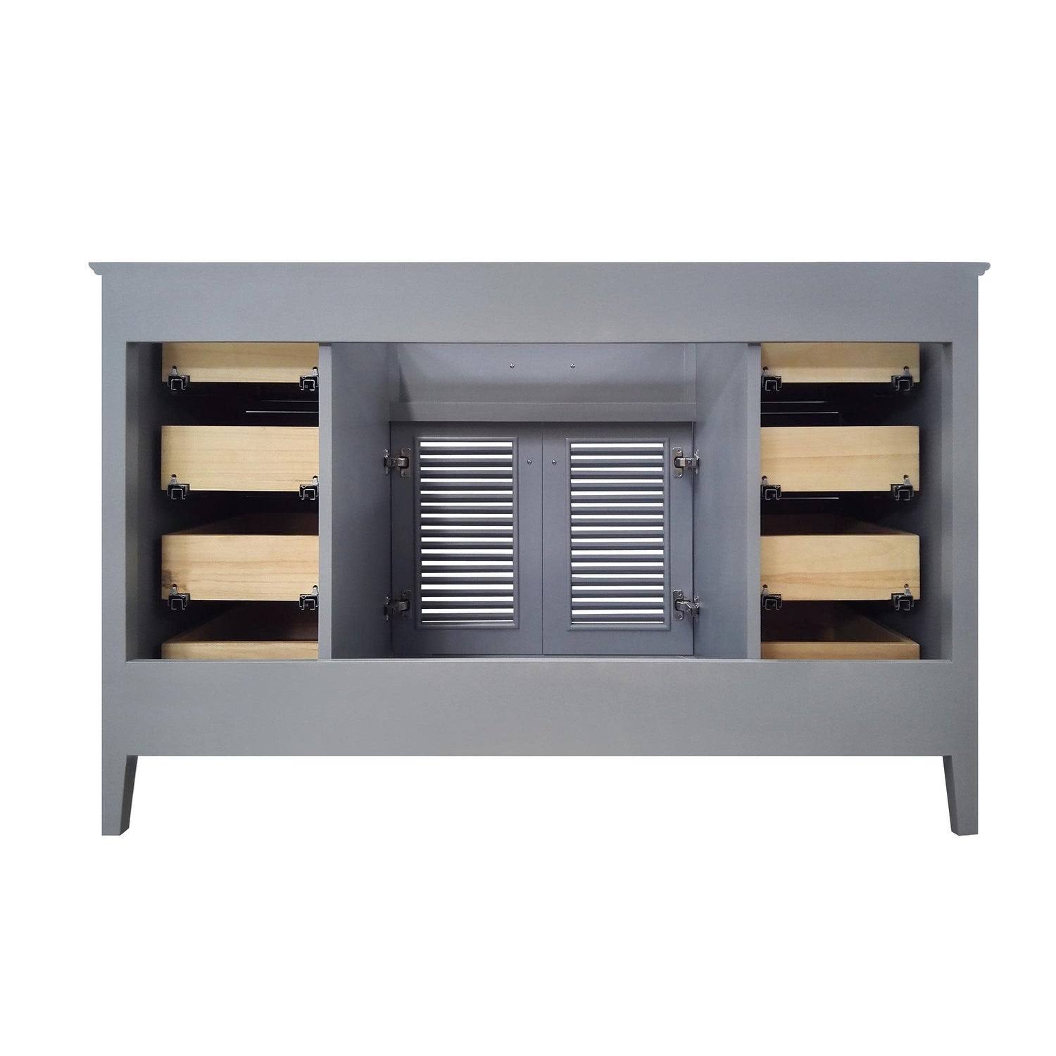 Ariel Kensington 54 In. Single Sink Base Cabinet In Grey XH_DCM9DOT2 Ariel Kensington 54 In. Single Sink Base Cabinet In Grey XH_DCM9DOT2