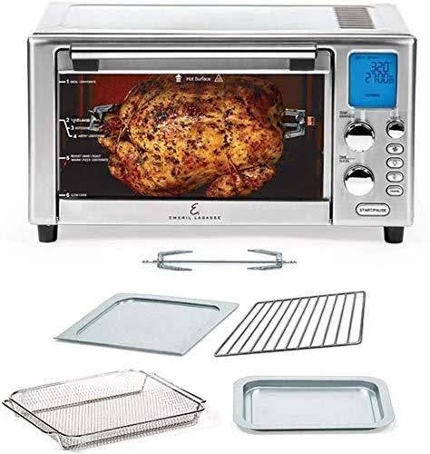 Emeril Lagasse Power Air Fryer Oven 360 2020 Model Special Edition 9-In-1 Multi Cooker Free Emerilas Recipe Book Included Digital Display, Slick W5_MAWGCU8L