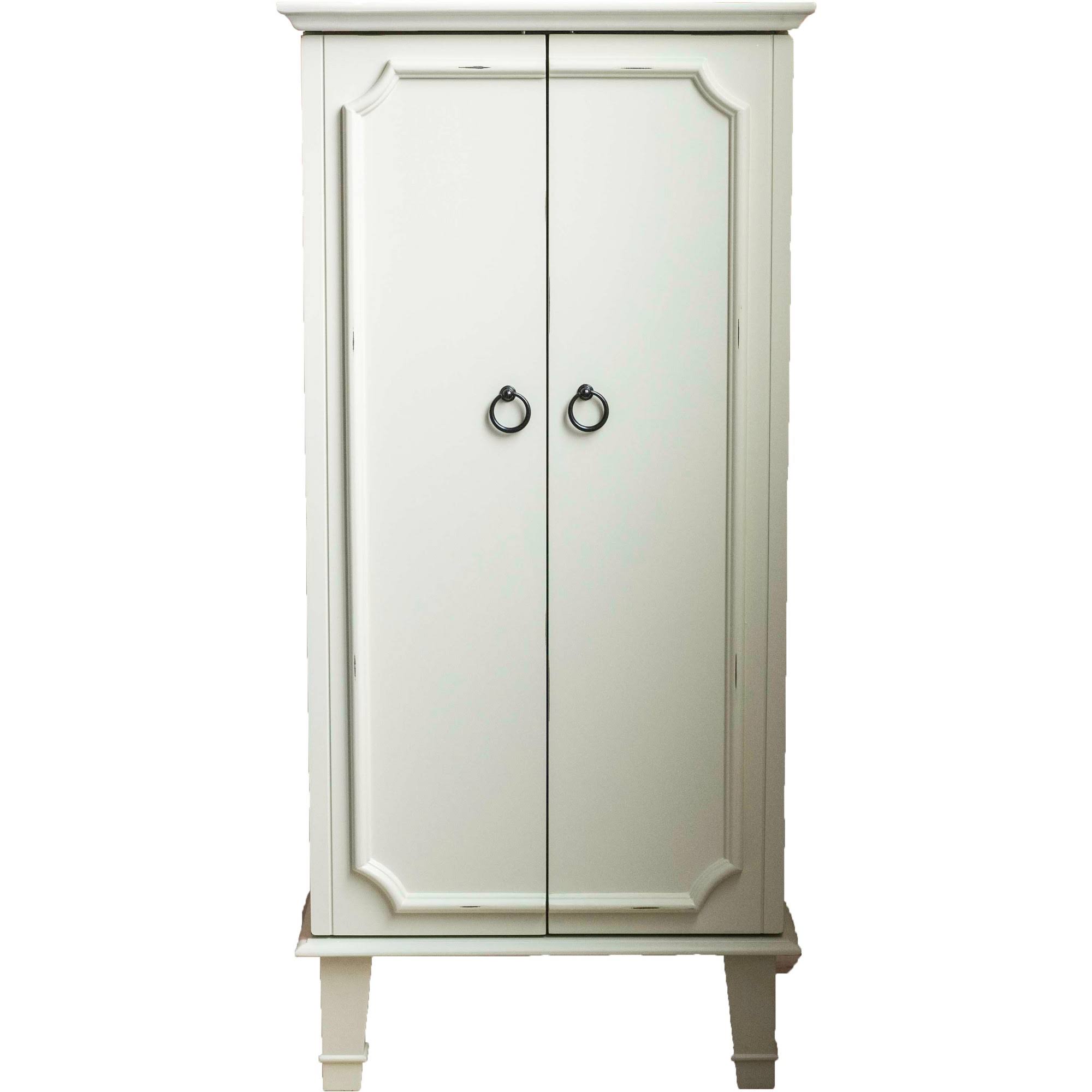 Hives & Honey Cabby Jewelry Armoire, Tuscan White XF_EYGJENPR Hives & Honey Cabby Jewelry Armoire, Tuscan White XF_EYGJENPR