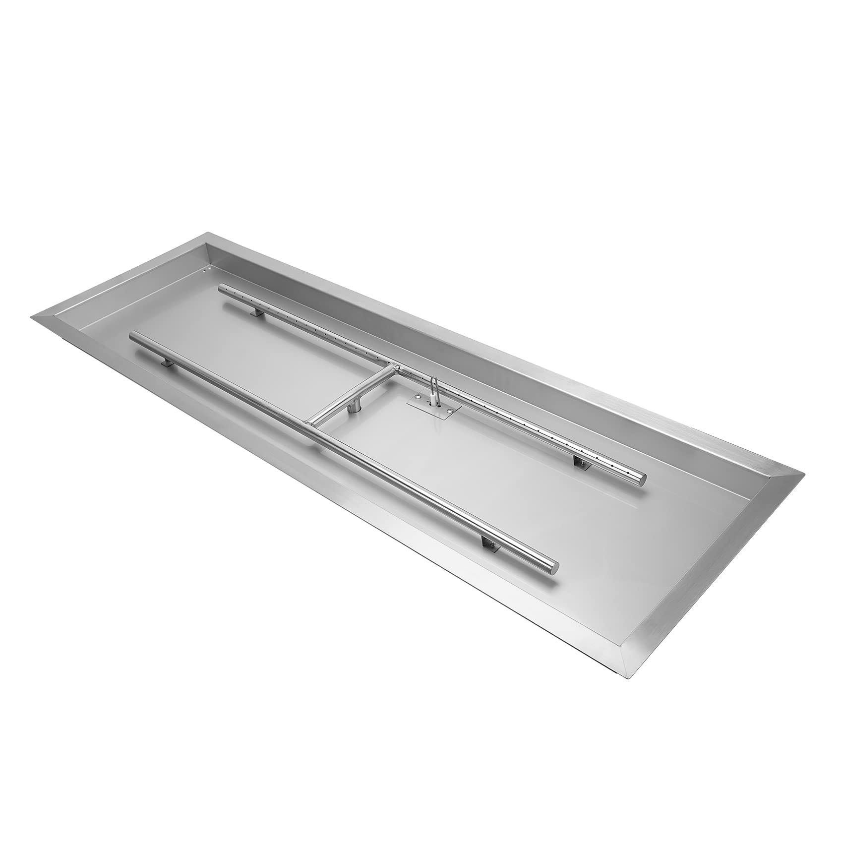 Stanbroil Rectangular Drop-In Fire Pit Pan W/H-Burner Installed, 304 Series Ss, 36 By 12-Inch, 150,000 Btu Max RF_B6S2RW0F Stanbroil Rectangular Drop-In Fire Pit Pan W/H-Burner Installed, 304 Series Ss, 36 By 12-Inch, 150,000 Btu Max RF_B6S2RW0F