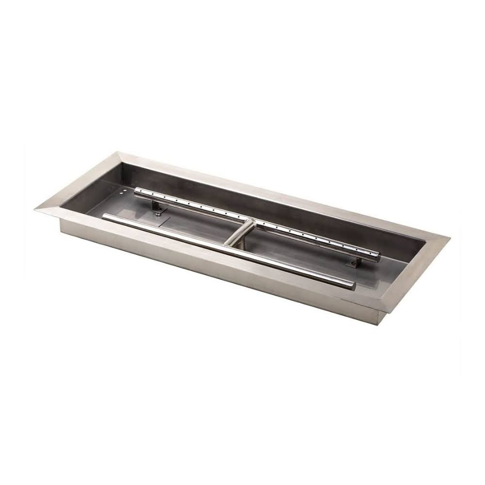 Stanbroil Rectangular Drop-In Fire Pit Pan W/H-Burner Installed, 304 Series Ss, 36 By 12-Inch, 150,000 Btu Max RF_B6S2RW0F Stanbroil Rectangular Drop-In Fire Pit Pan W/H-Burner Installed, 304 Series Ss, 36 By 12-Inch, 150,000 Btu Max RF_B6S2RW0F