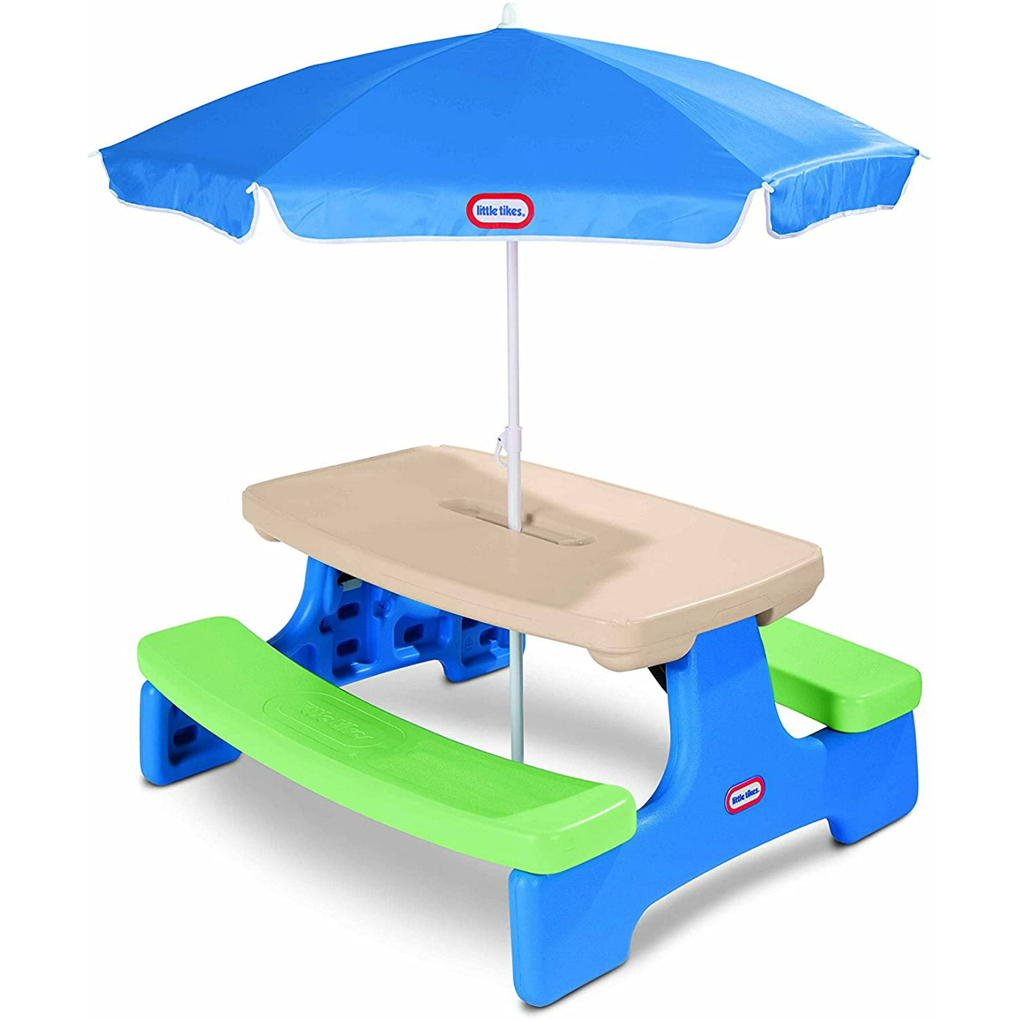 Little Tikes Easy Store Picnic Table With Umbrella UH_QC7SXLNQ