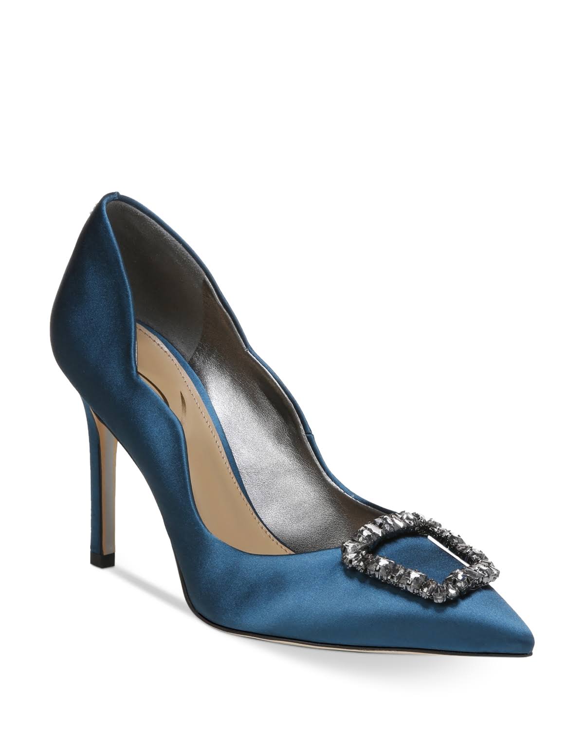Sam Edelman Harriett Pointed Toe Heel Peacock Blue Satin UN_69SN9XSY Sam Edelman Harriett Pointed Toe Heel Peacock Blue Satin UN_69SN9XSY