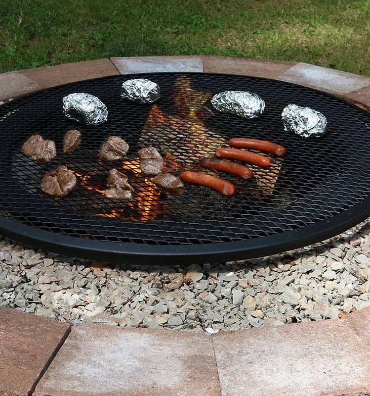 Sunnydaze Fire Pit X-Marks Cooking Grill 37.5-Inch W0_RXGGCGEI