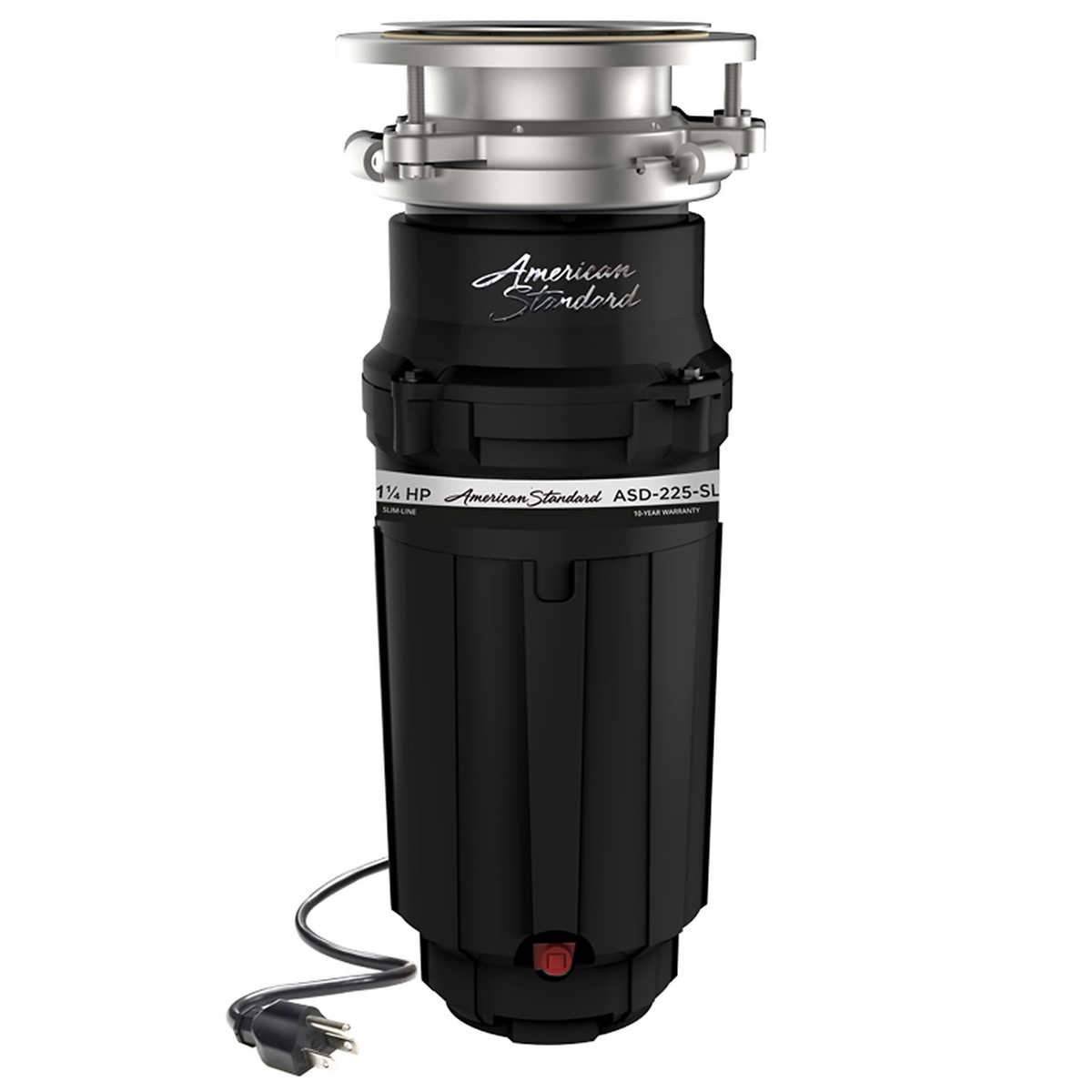 American Standard Slim Line 1.25hp Food Waste Disposer Black QD_GY2A83N0 American Standard Slim Line 1.25hp Food Waste Disposer Black QD_GY2A83N0