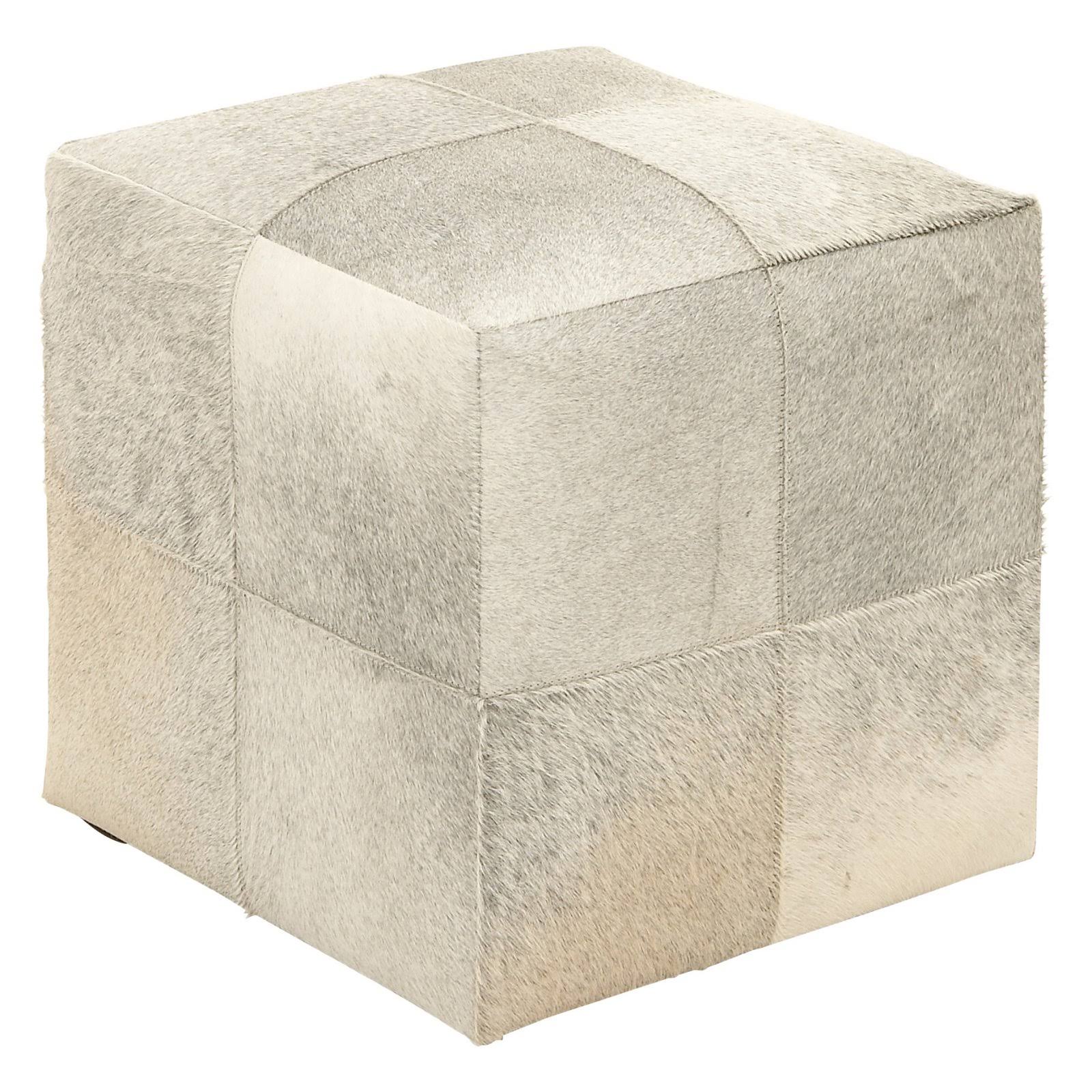 Cole & Grey Leather Ottoman AT_6RYAY6JV Cole & Grey Leather Ottoman AT_6RYAY6JV