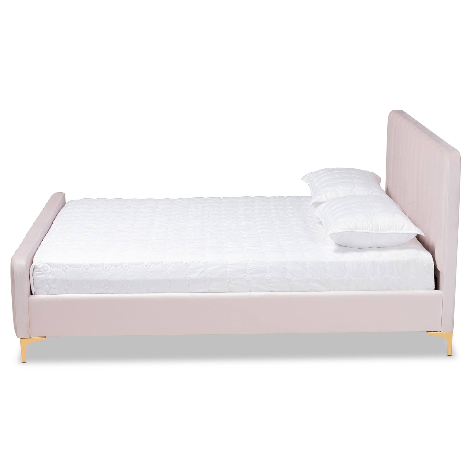 Baxton Studio Nami Modern Contemporary Glam And Luxe Light Pink Velvet Fabric Upholstered And Gold Finished King Size Platform Bed 0F_F7HJSPKM Baxton Studio Nami Modern Contemporary Glam And Luxe Light Pink Velvet Fabric Upholstered And Gold Finished King Size Platform Bed 0F_F7HJSPKM