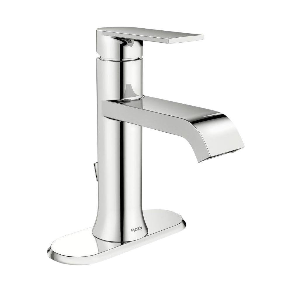 Moen Genta Single Hole Single-Handle Bathroom Faucet In Bronzed Gold QB_LPDYYA1R