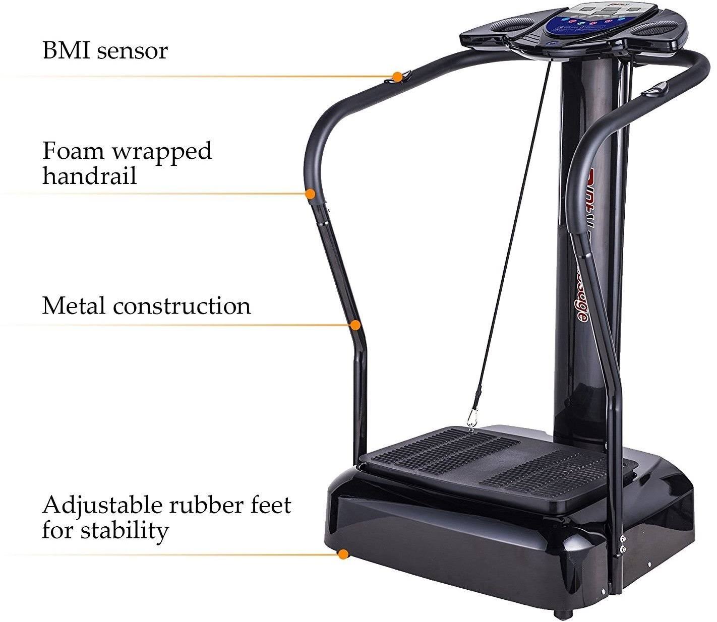Pinty Upgraded Fitness Slim Full Body Crazy Fit Massage Vibration Machine Platform With Arm Straps VH_QDC2OSWD Pinty Upgraded Fitness Slim Full Body Crazy Fit Massage Vibration Machine Platform With Arm Straps VH_QDC2OSWD