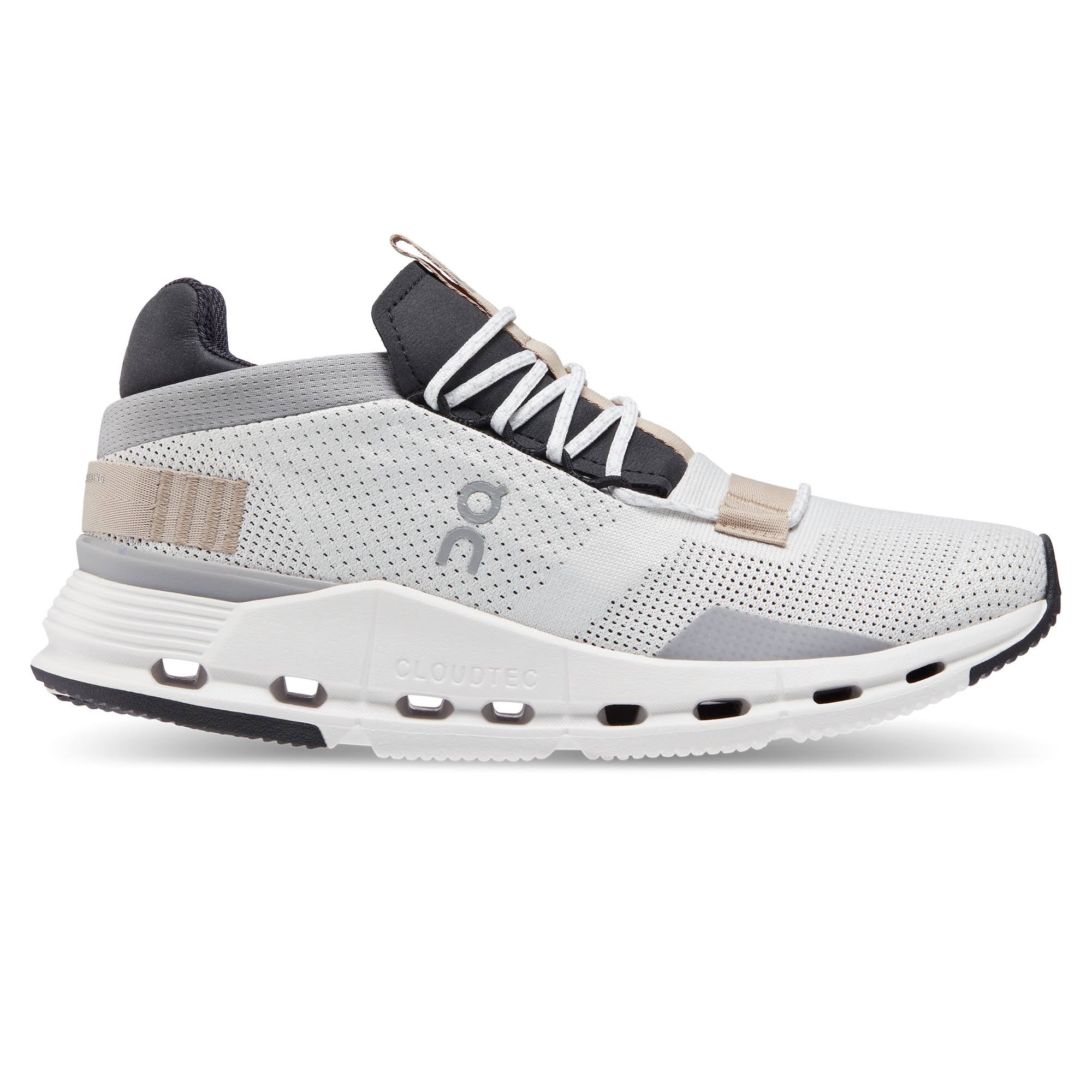 On Women's Cloudnova Shoes, Size 6.5, White/Sand GP_VJI2OHZW On Women's Cloudnova Shoes, Size 6.5, White/Sand GP_VJI2OHZW