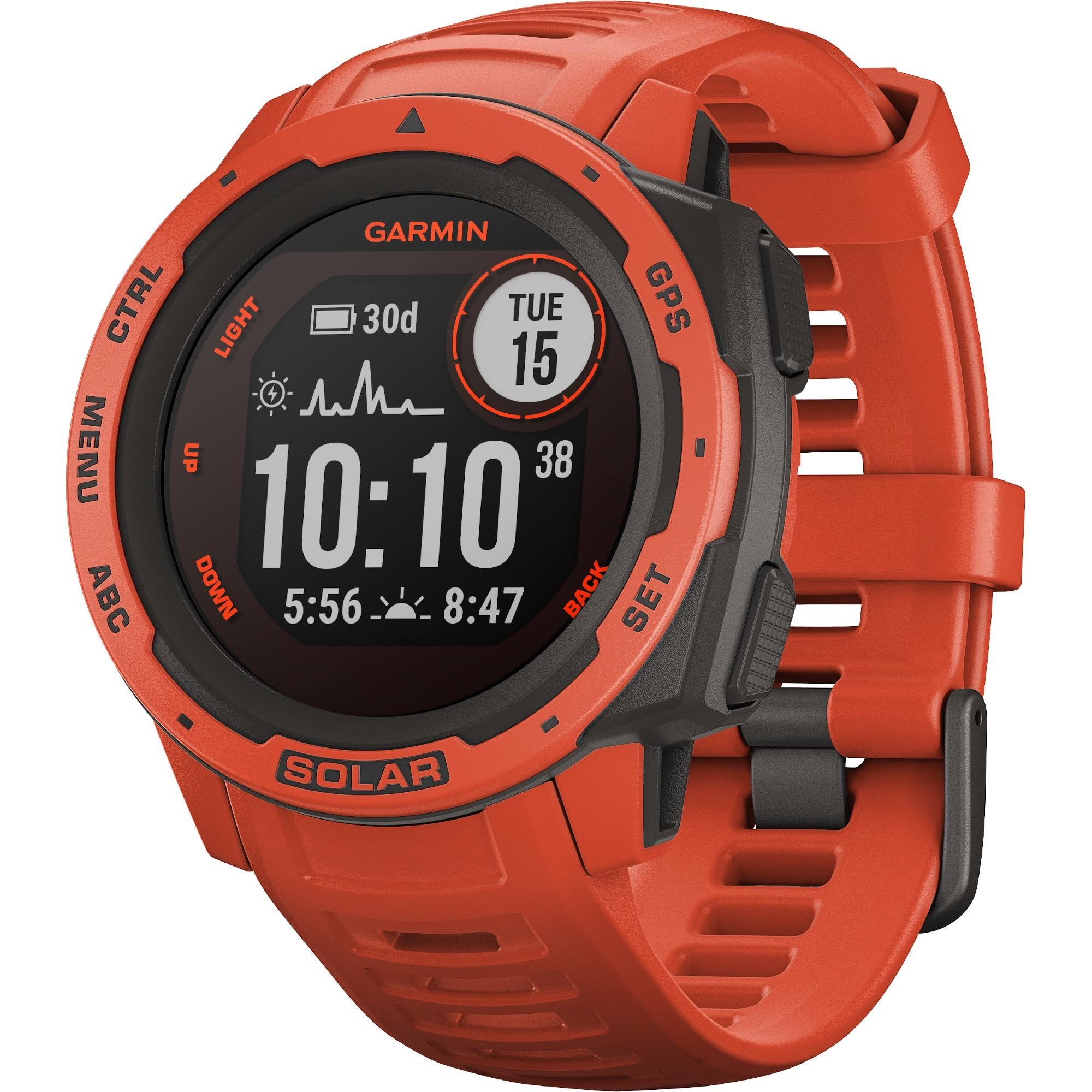 Garmin Instinct Solar - Flame Red BK_SFB4I278 Garmin Instinct Solar - Flame Red BK_SFB4I278