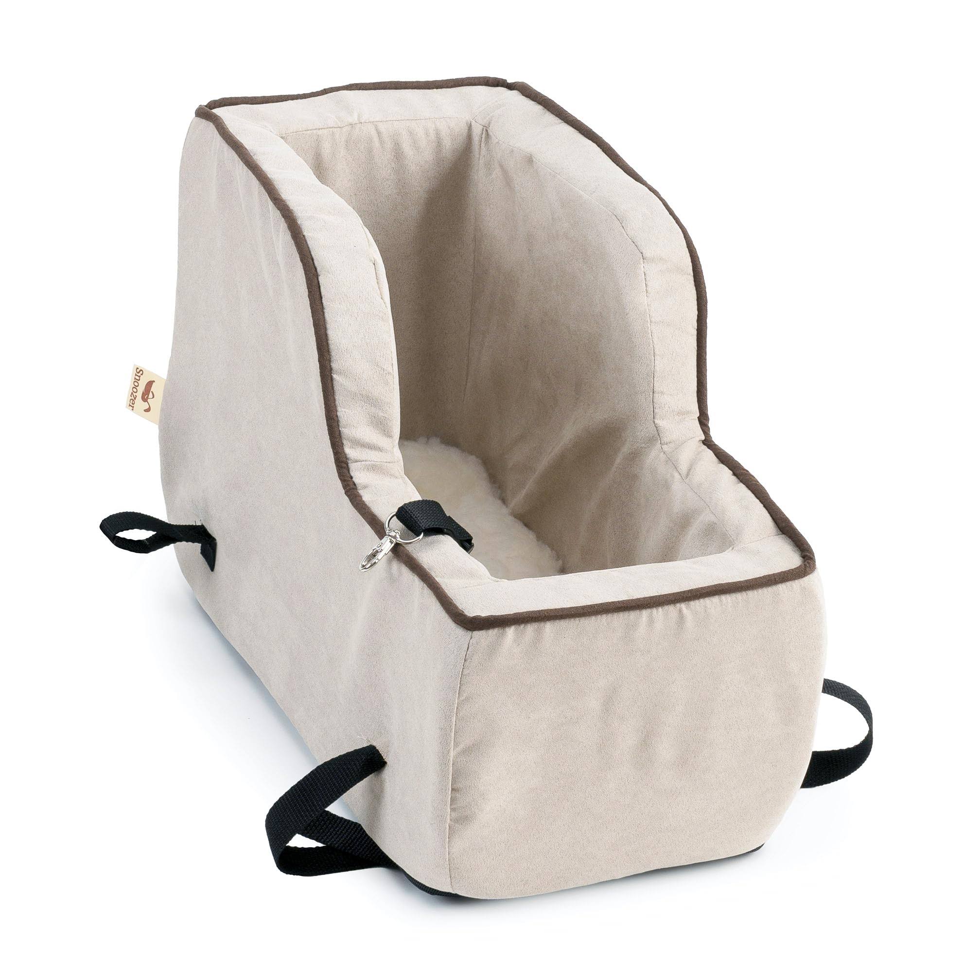 Snoozer Luxury High Back Console Pet Car Seat, Small - Buckskin/Java CY_ET20XA3R Snoozer Luxury High Back Console Pet Car Seat, Small - Buckskin/Java CY_ET20XA3R