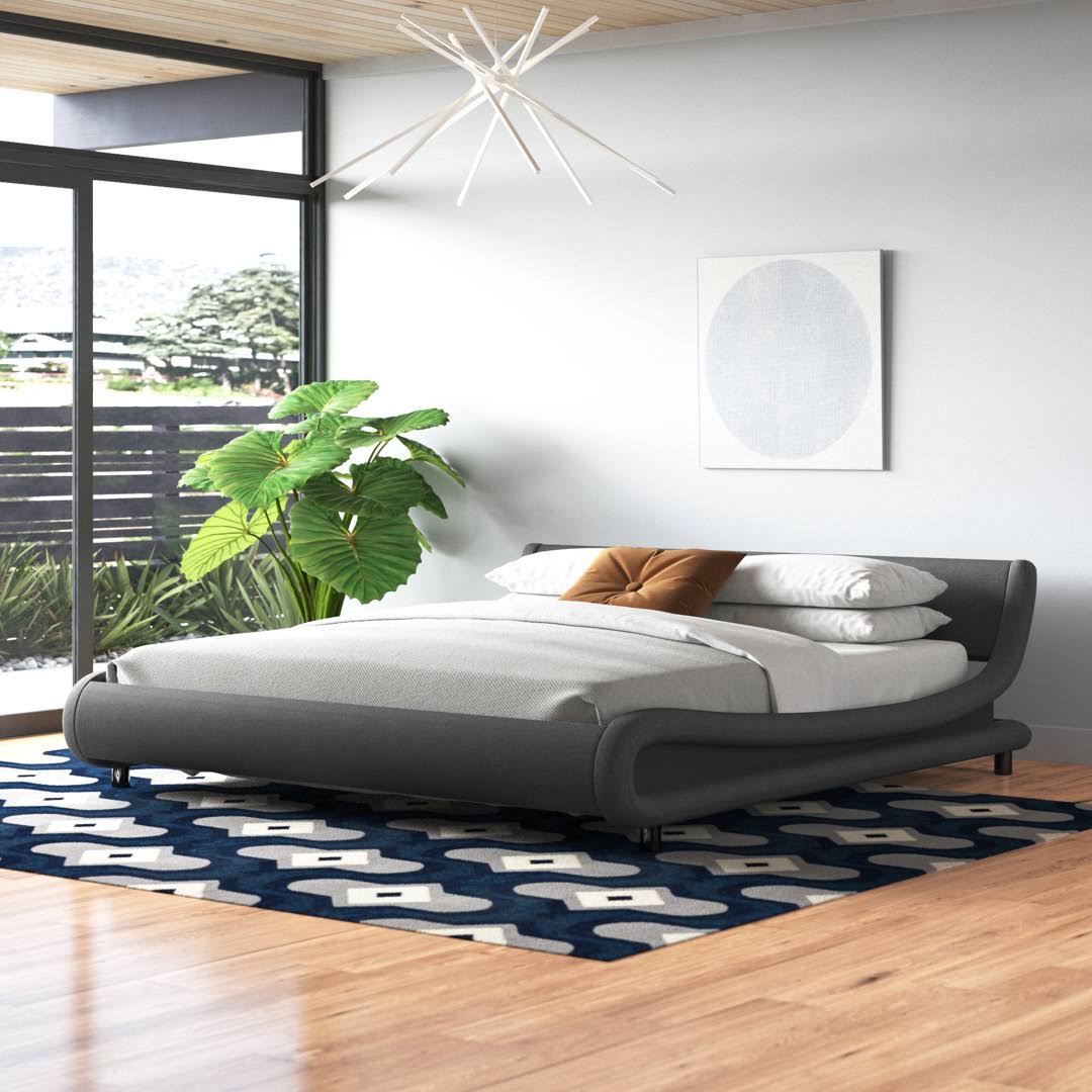 Tayla Upholstered Platform Bed Wade Logan Mattress Size: King DA_KJYVCNPS