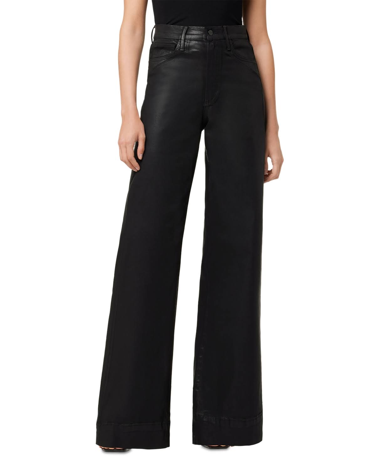 Joe's Jeans Women's The Mia High-Rise Wide-Leg Jeans - Black - Size 27 DB_IFWMBL2R Joe's Jeans Women's The Mia High-Rise Wide-Leg Jeans - Black - Size 27 DB_IFWMBL2R