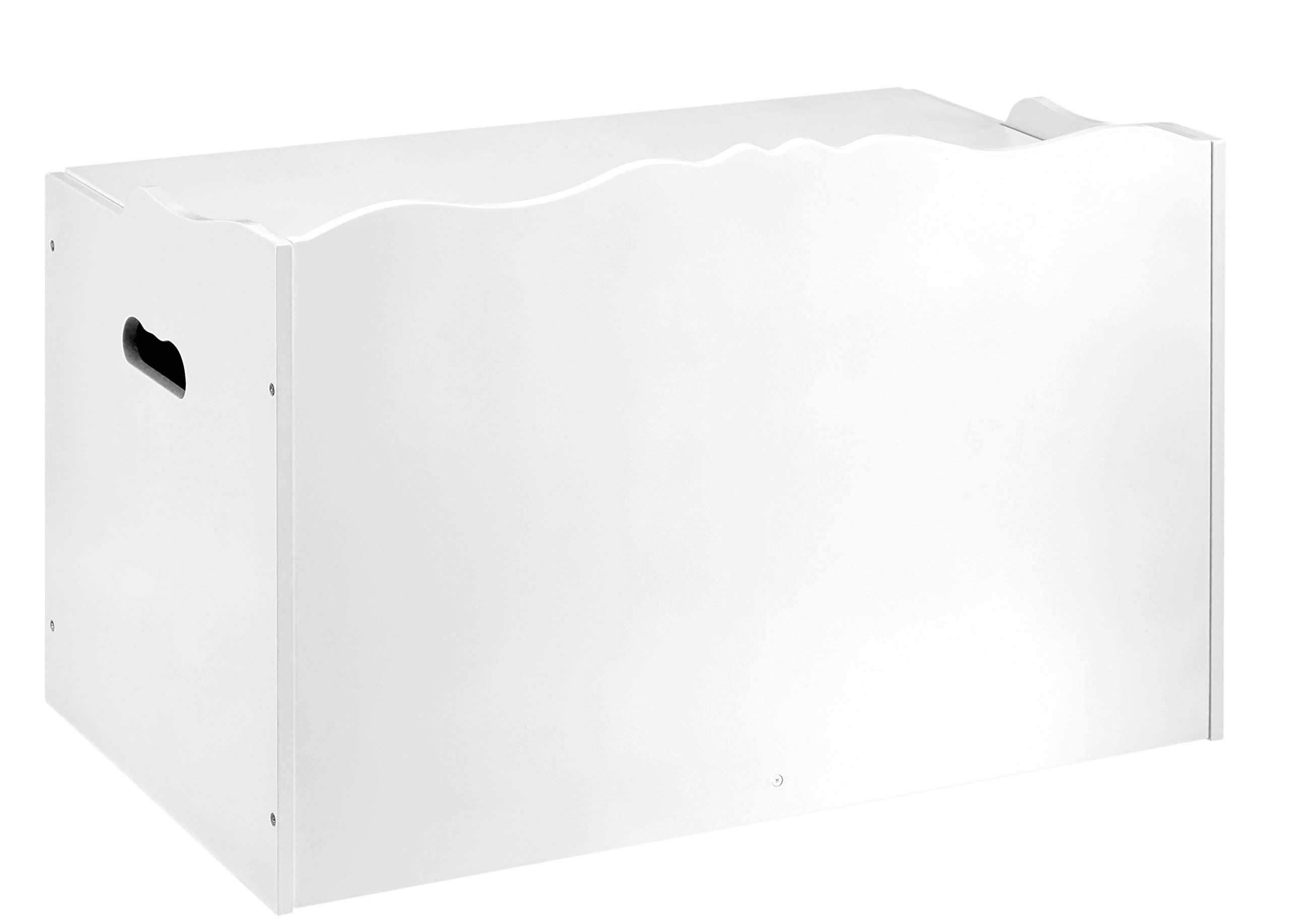 Amazon Basics Kids Wooden Toy Box Storage Chest, White YJ_MONCCANP Amazon Basics Kids Wooden Toy Box Storage Chest, White YJ_MONCCANP