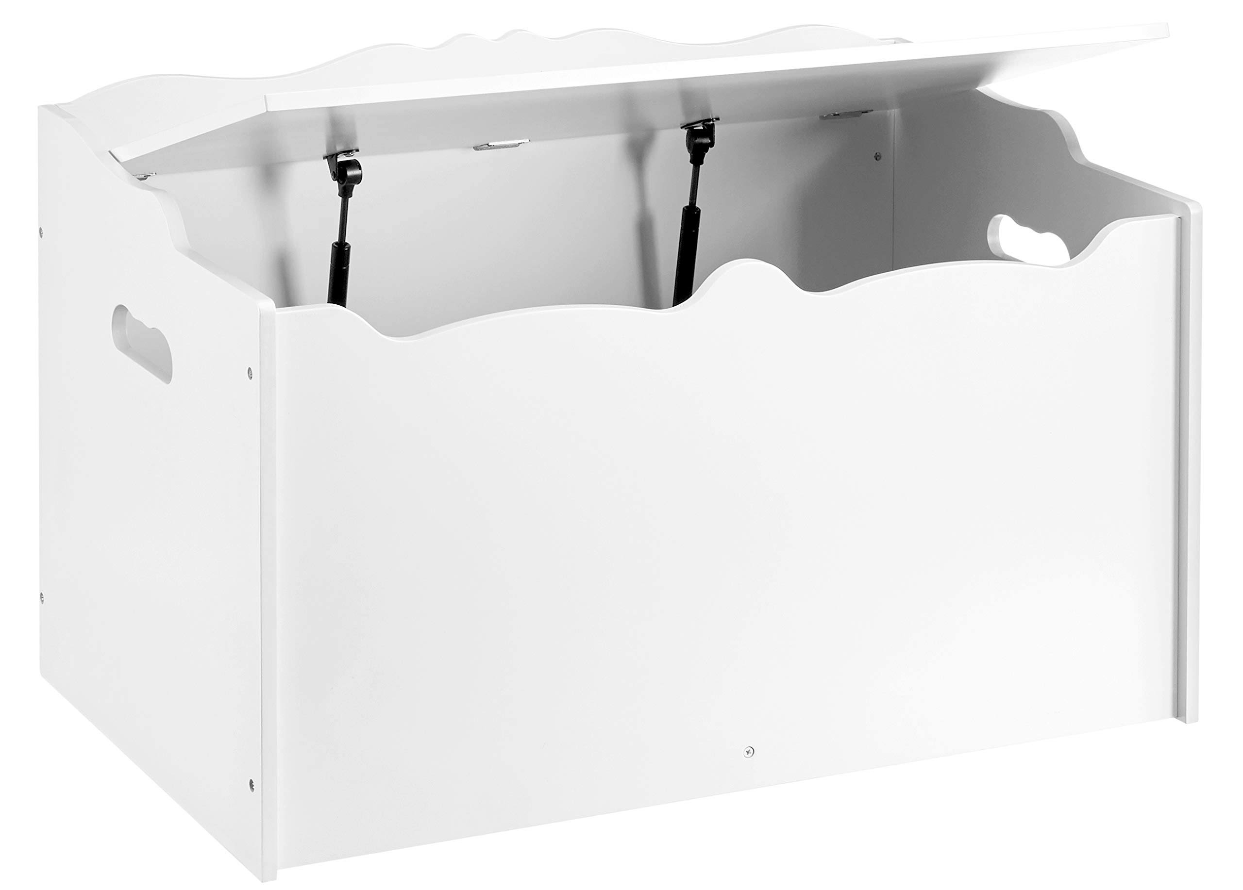 Amazon Basics Kids Wooden Toy Box Storage Chest, White YJ_MONCCANP Amazon Basics Kids Wooden Toy Box Storage Chest, White YJ_MONCCANP