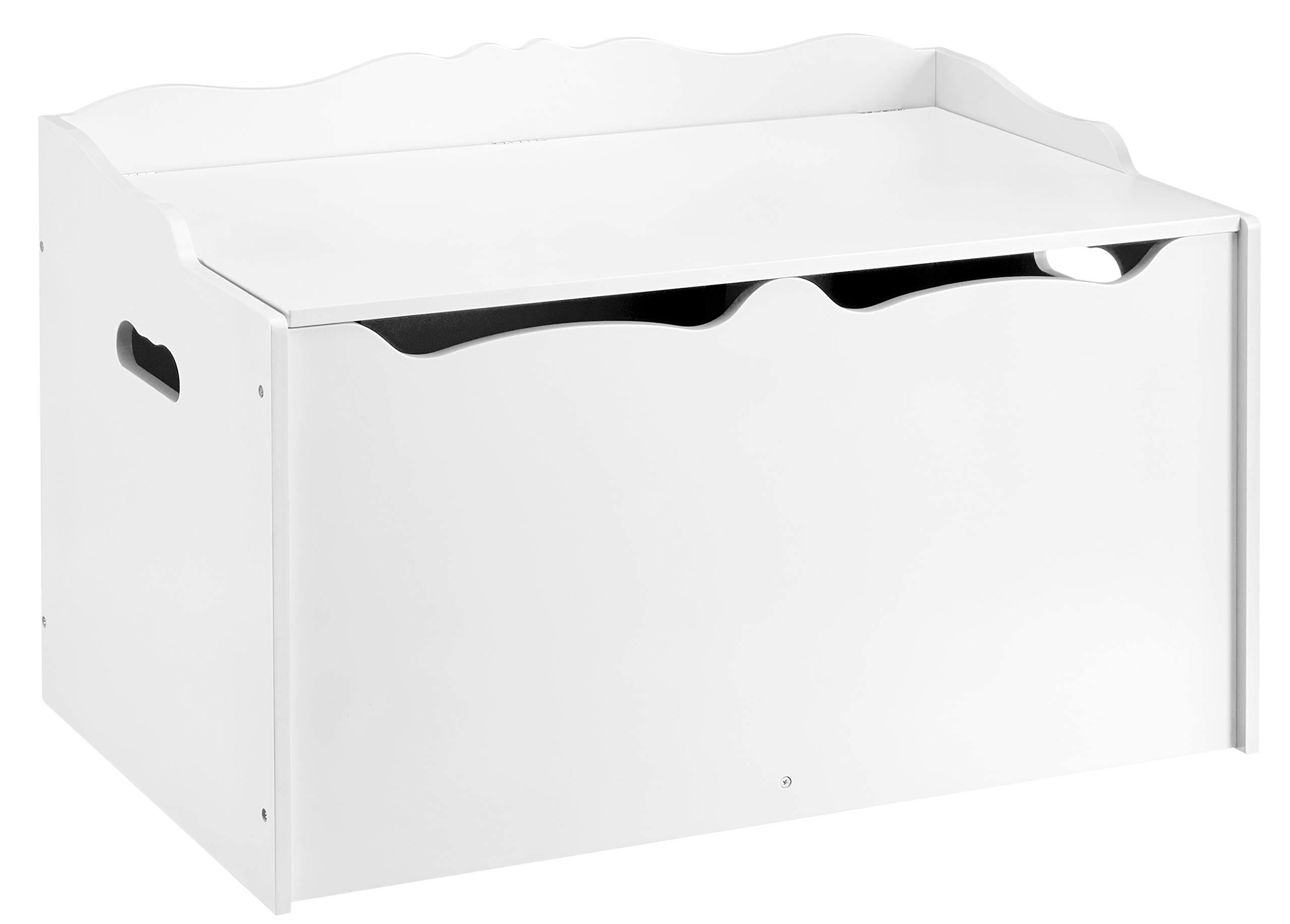 Amazon Basics Kids Wooden Toy Box Storage Chest, White YJ_MONCCANP Amazon Basics Kids Wooden Toy Box Storage Chest, White YJ_MONCCANP