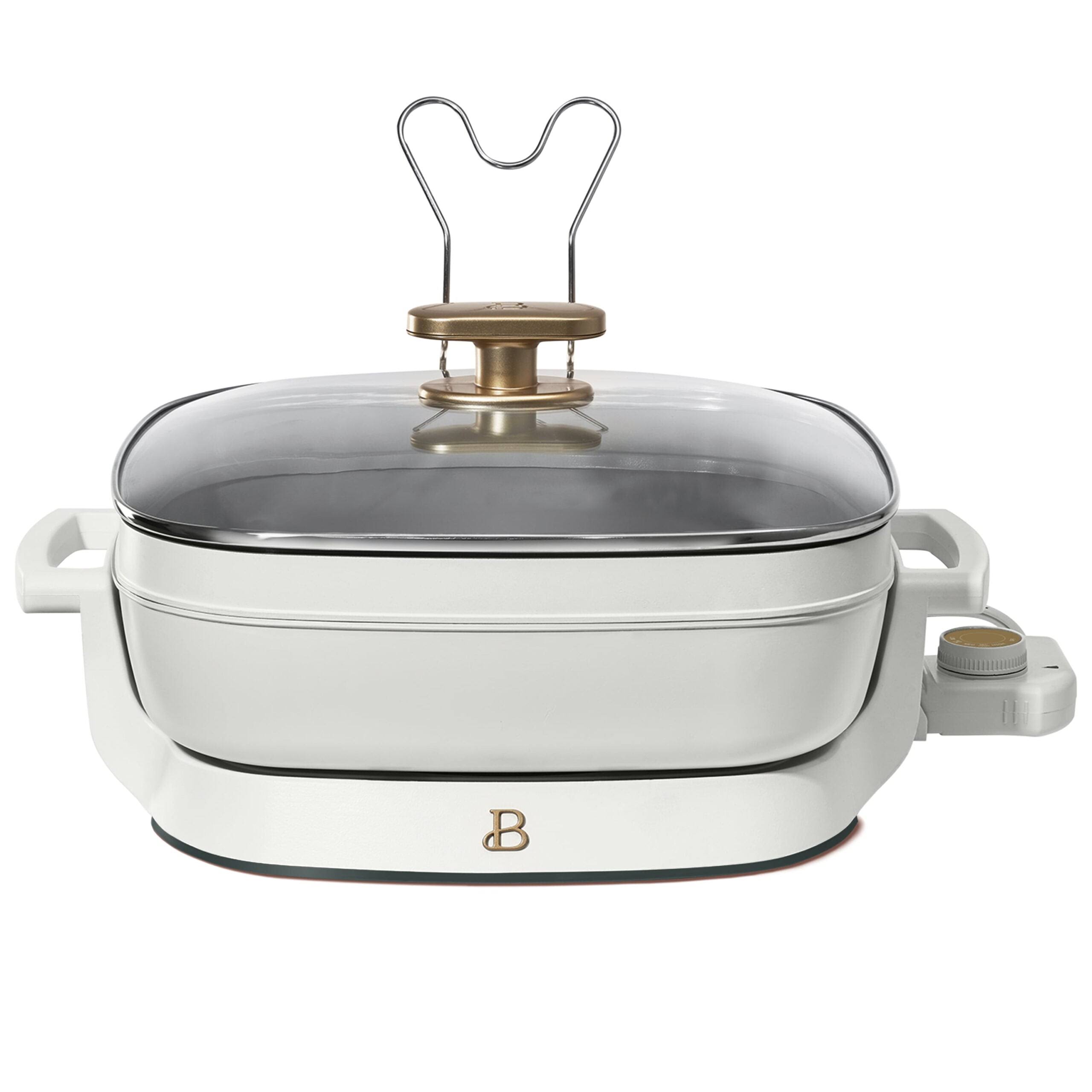 Beautiful 5-In-1 Electric Expandable Skillet, White Icing By Drew Barrymore, Up To 7 Qt M6_GEVWCRWH