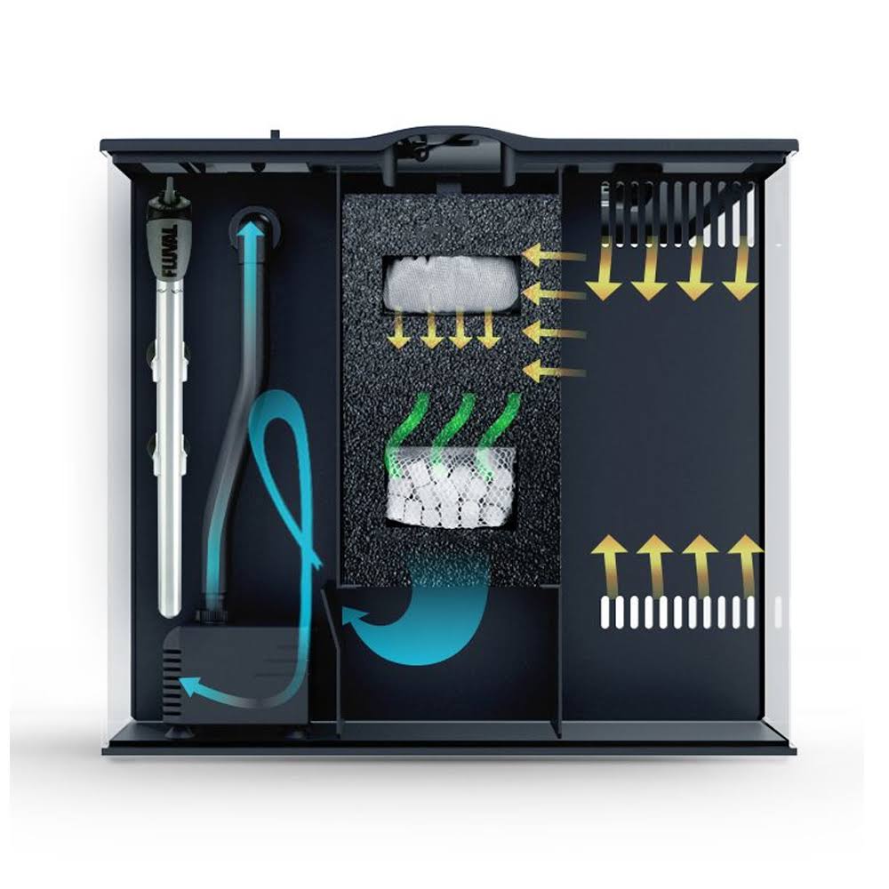 Fluval Flex Aquarium Kit - White - 9 Gal OM_ORQOHBCM