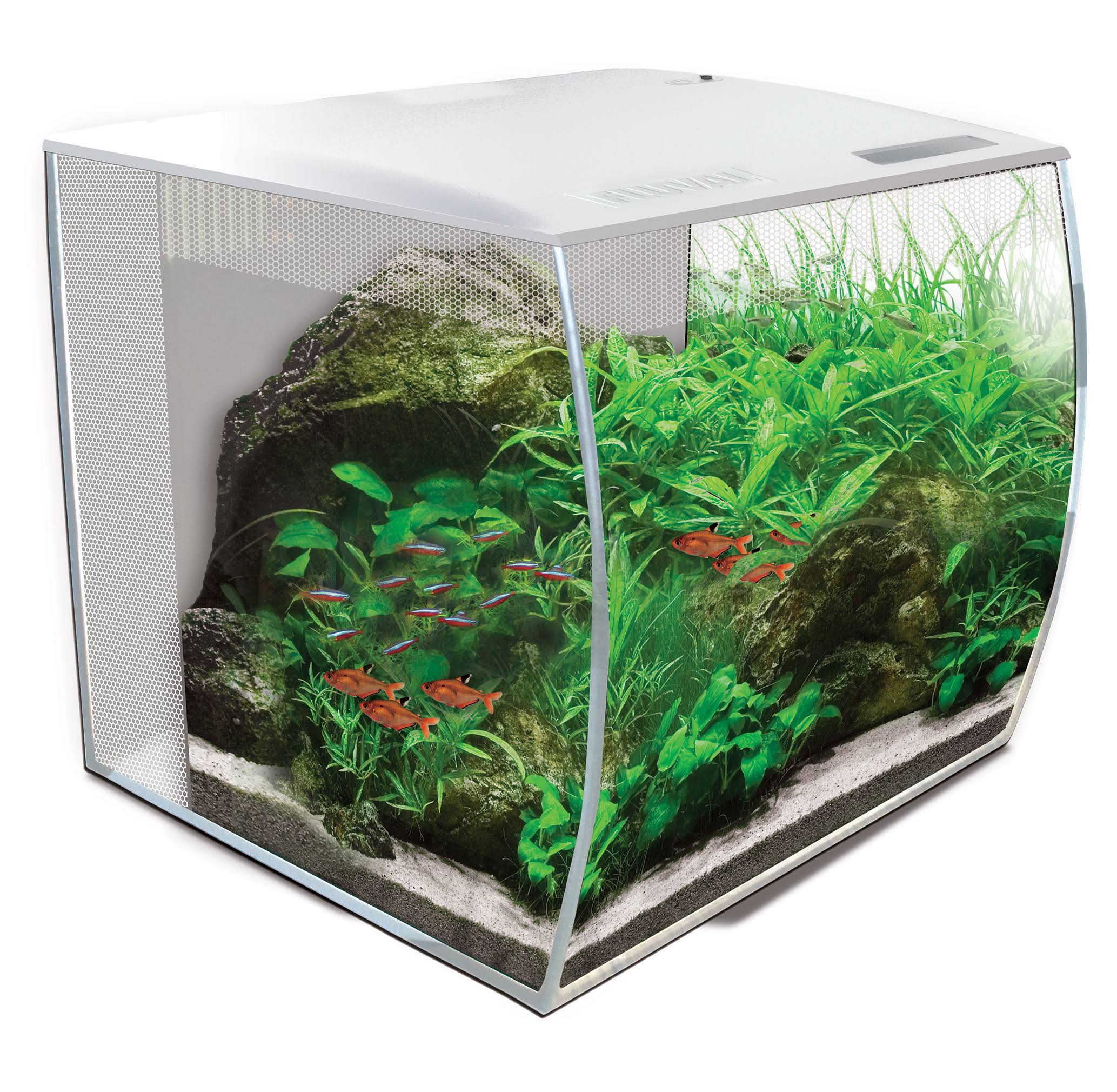 Fluval Flex Aquarium Kit - White - 9 Gal OM_ORQOHBCM