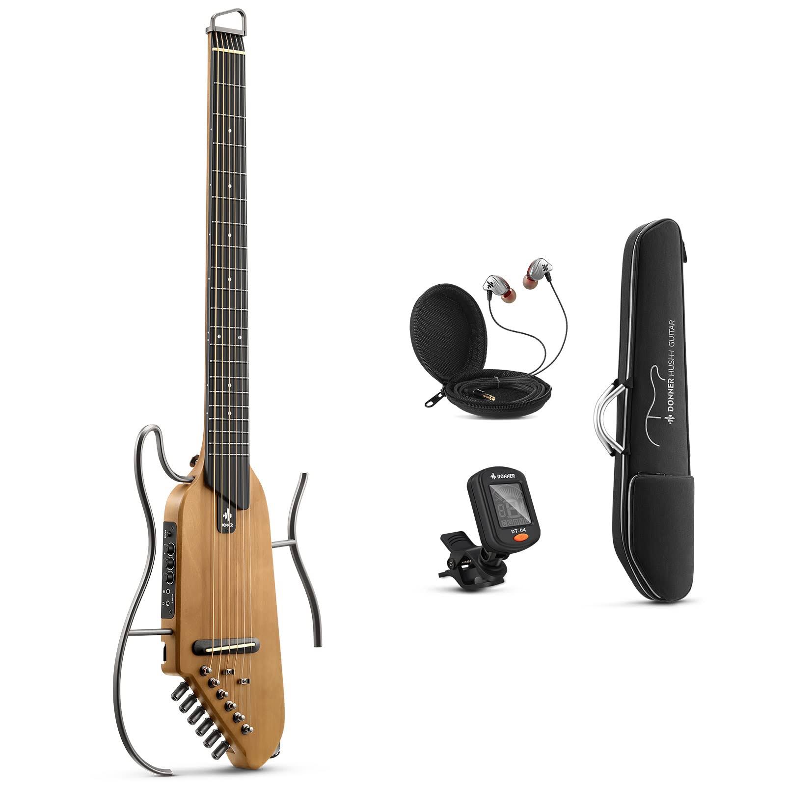 Donner Ec1780 Hush-I Portable Headphone Headless Acoustic Electric Guitar Maple EQ_QZEOTSJY Donner Ec1780 Hush-I Portable Headphone Headless Acoustic Electric Guitar Maple EQ_QZEOTSJY