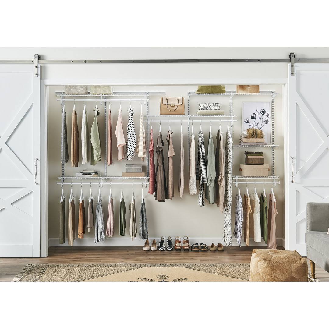 Closetmaid 881000 Shelftrack 7-Ft To 10-Ft Wide Closet Organizer Kit 4K_MAV3UUHD