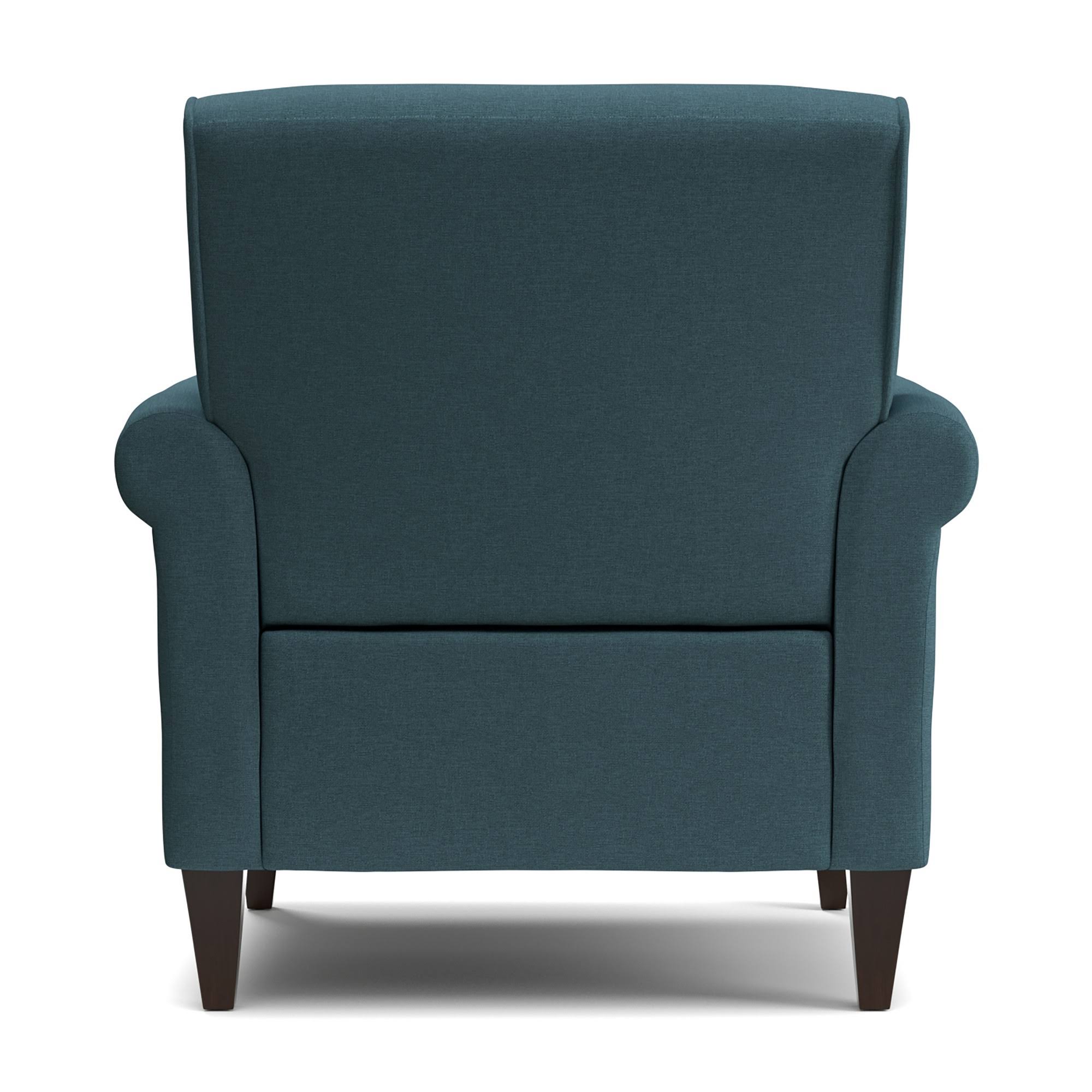 Handy Living Wood Upholstered Janet Chair In Blue BL_JKHSUJHW Handy Living Wood Upholstered Janet Chair In Blue BL_JKHSUJHW