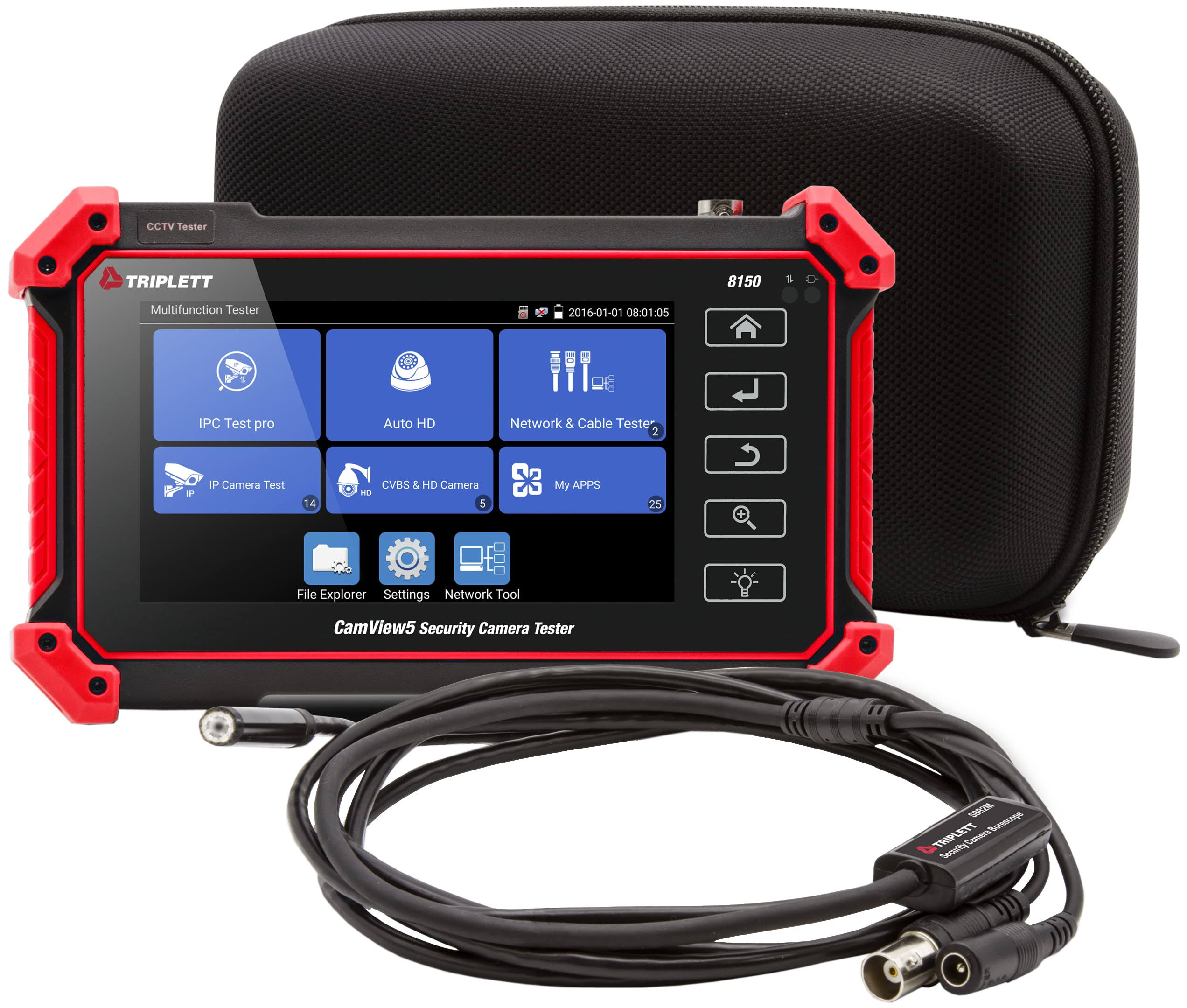 Triplett 8150 5 In. Touchscreen Camview5 Cctv Camera Tester - Wifi & Hdmi Output DX_RNIS7DBH Triplett 8150 5 In. Touchscreen Camview5 Cctv Camera Tester - Wifi & Hdmi Output DX_RNIS7DBH