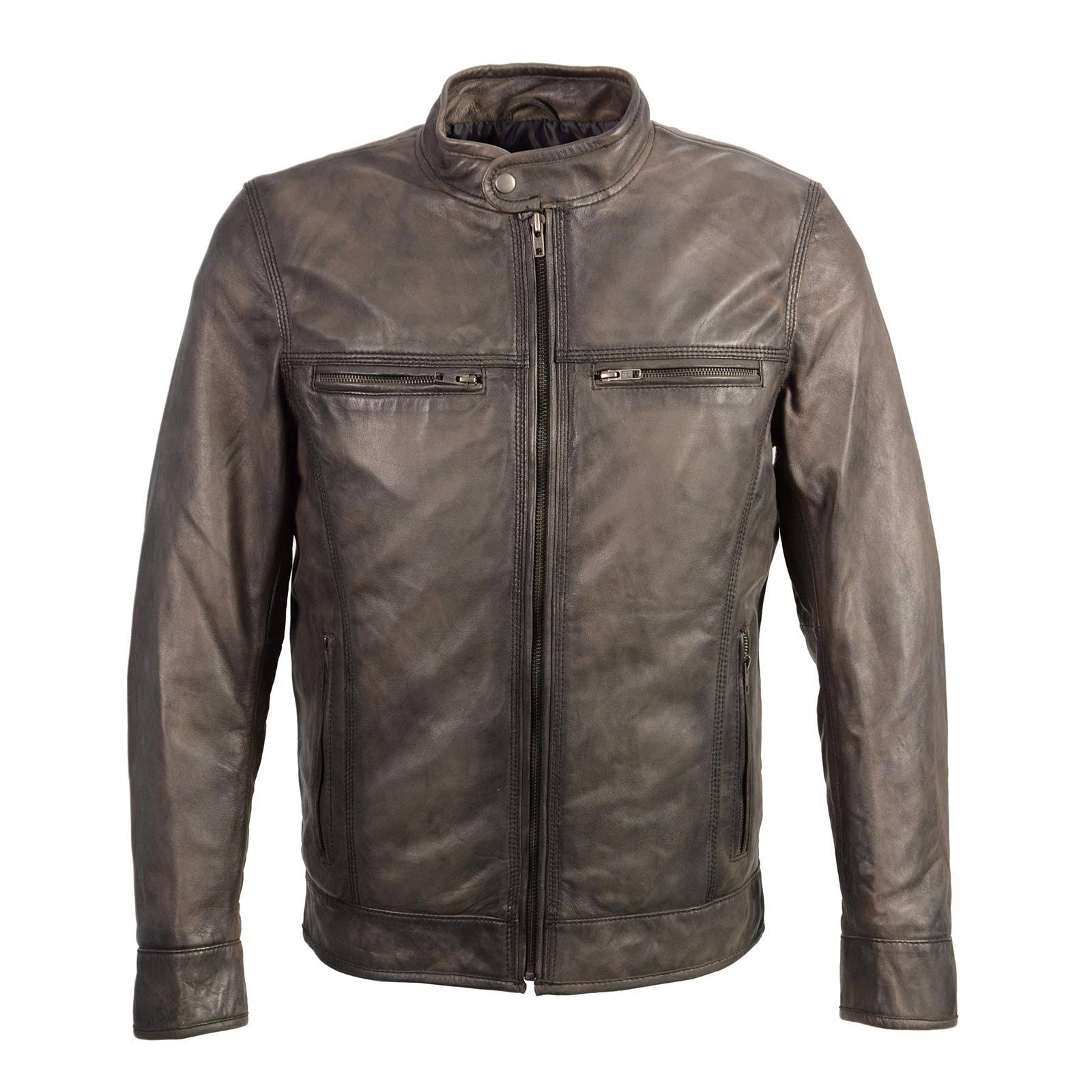 Milwaukee Leather Sfm1800 Men's 'Cafe Racer' Black Premium Lambskin Motorcycle Fashion Leather Jacket Medium DL_00KBXXEW Milwaukee Leather Sfm1800 Men's 'Cafe Racer' Black Premium Lambskin Motorcycle Fashion Leather Jacket Medium DL_00KBXXEW