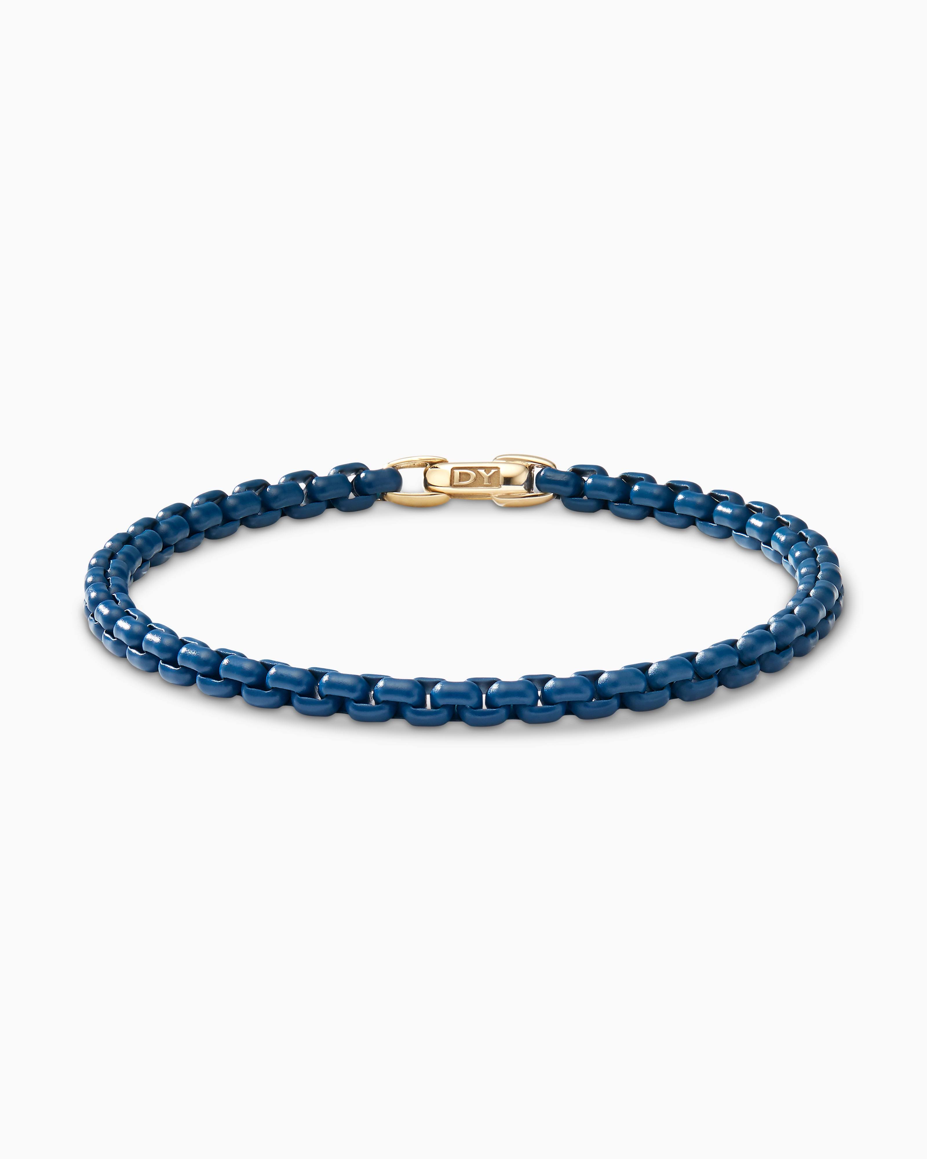 David Yurman Dy Bel Aire Chain Bracelet In Hot Pink With 14k Rose Gold Accent, Size Medium ML_YDFFRL99