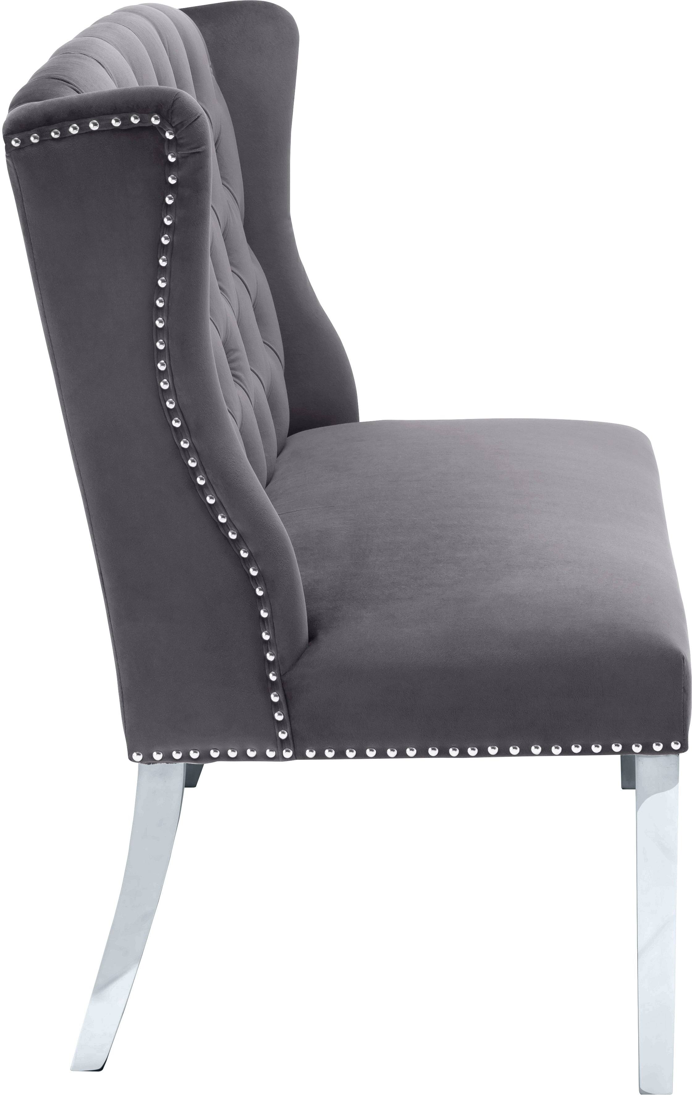 Meridian Furniture Black Velvet Suri Settee Bench LM_0BD7ZKU1 Meridian Furniture Black Velvet Suri Settee Bench LM_0BD7ZKU1