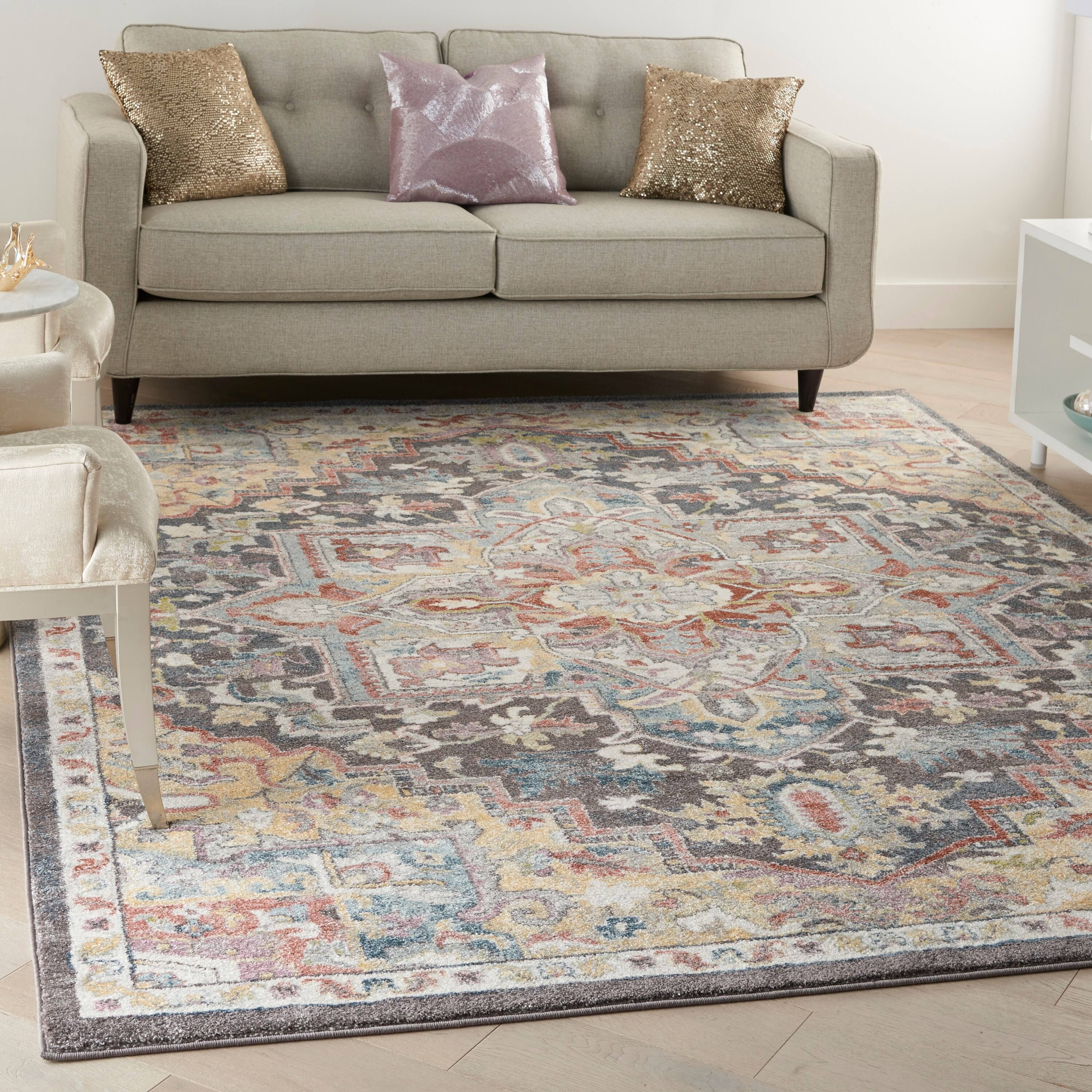 Nourison Juniper Jpr04 Area Rug | Ivory/Multi | 5'3 X 7'3 G4_2OVMRMTW