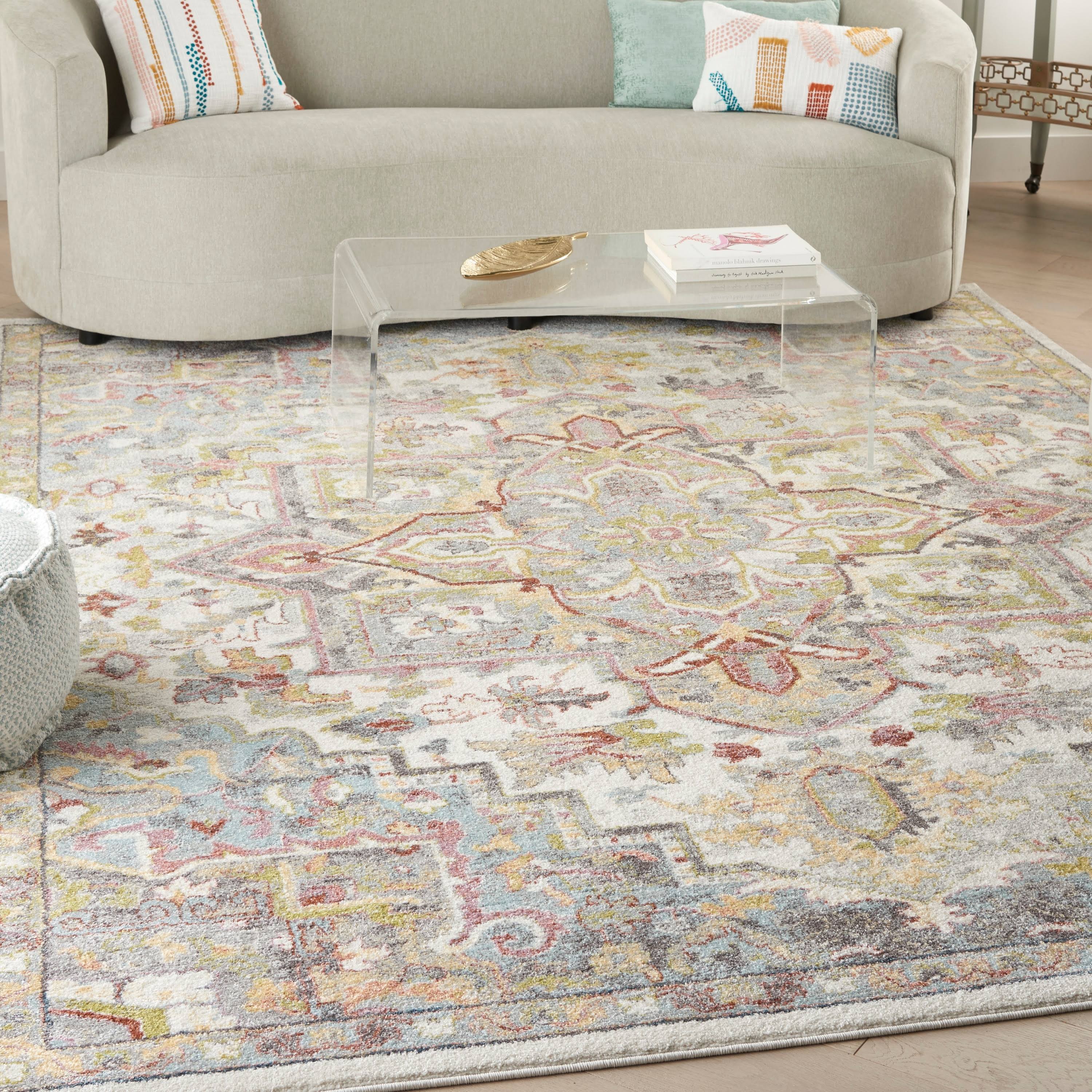 Nourison Juniper Jpr04 Area Rug | Ivory/Multi | 5'3 X 7'3 G4_2OVMRMTW