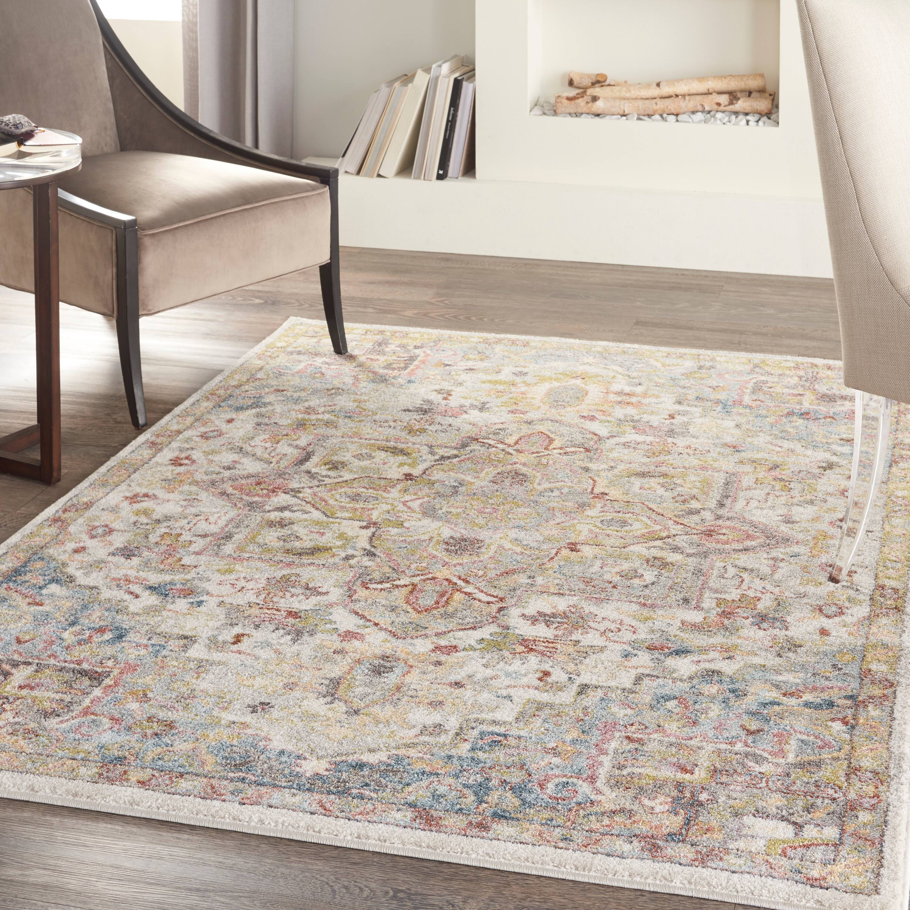 Nourison Juniper Jpr04 Area Rug | Ivory/Multi | 5'3 X 7'3 G4_2OVMRMTW