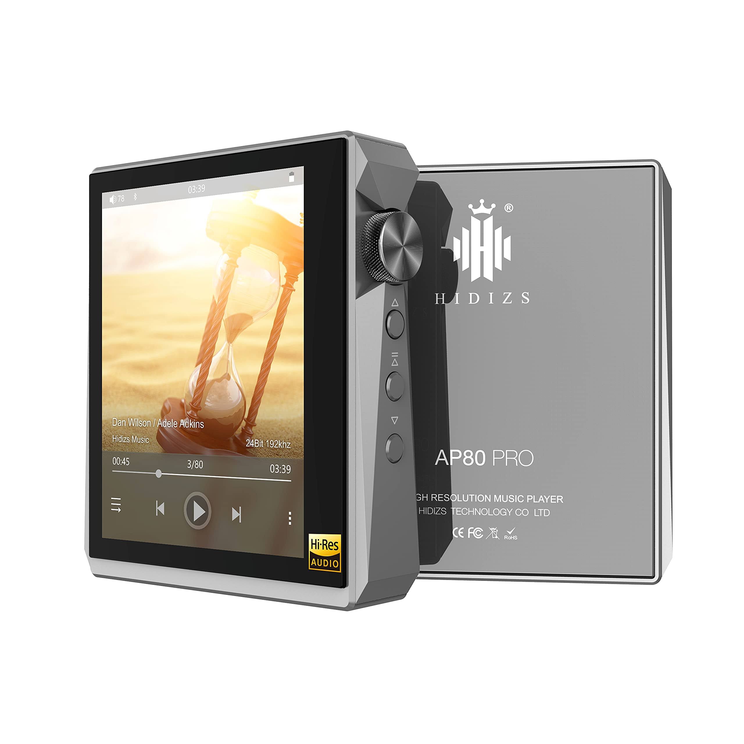 Hidizs Ap80 Pro Hi-Res Bluetooth Mp3 Player, Portable High Resolution Digital Audio Player With Ldac/Aptx/Flac/Dsd EJ_IZHD63P1