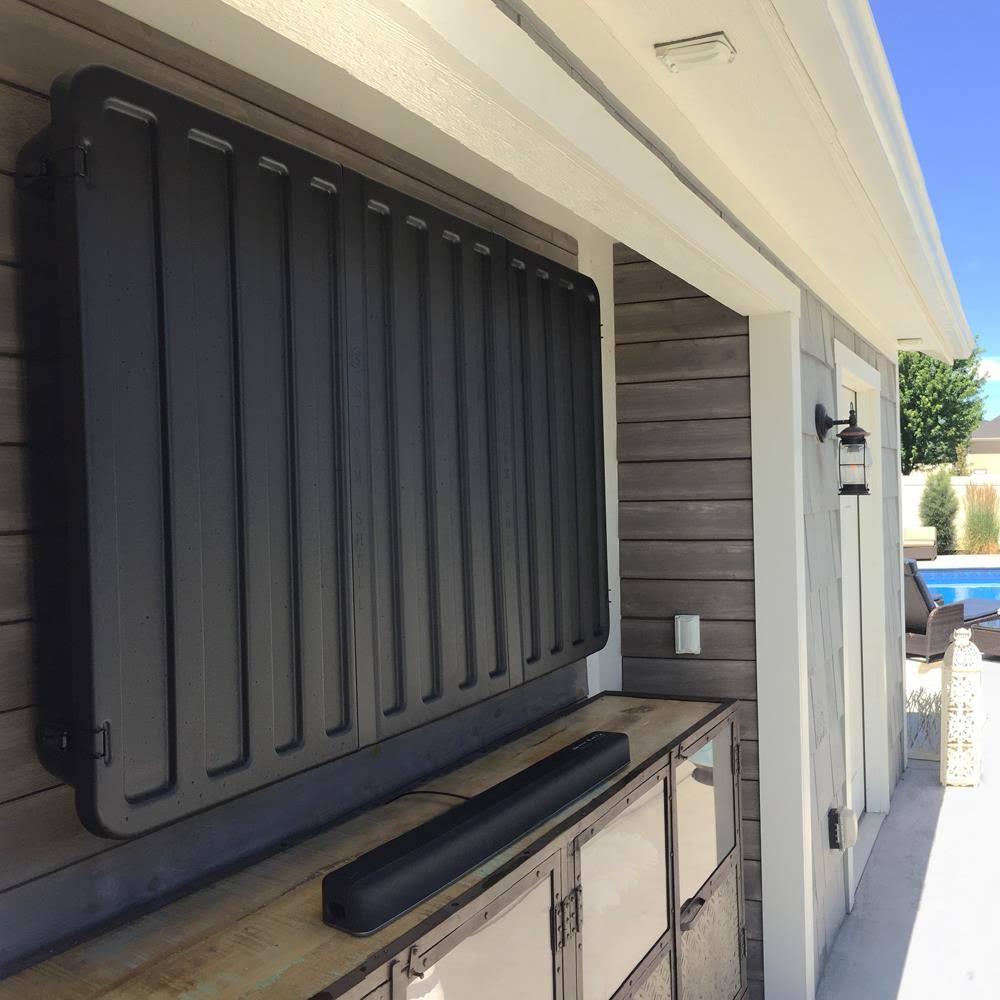 Storm Shell Black Abs 63.25-In W X 38.25-In H Outdoor Tv Cover | Ss-65 US_PMYAFYYW Storm Shell Black Abs 63.25-In W X 38.25-In H Outdoor Tv Cover | Ss-65 US_PMYAFYYW