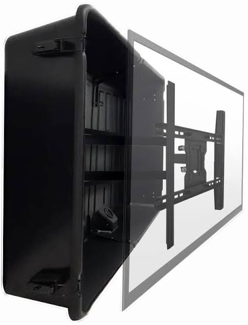 Storm Shell Black Abs 63.25-In W X 38.25-In H Outdoor Tv Cover | Ss-65 US_PMYAFYYW