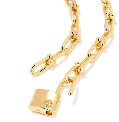 Kendra Scott Jess Lock Chain Line Bracelet - Silver GJ_B7P0MZS8