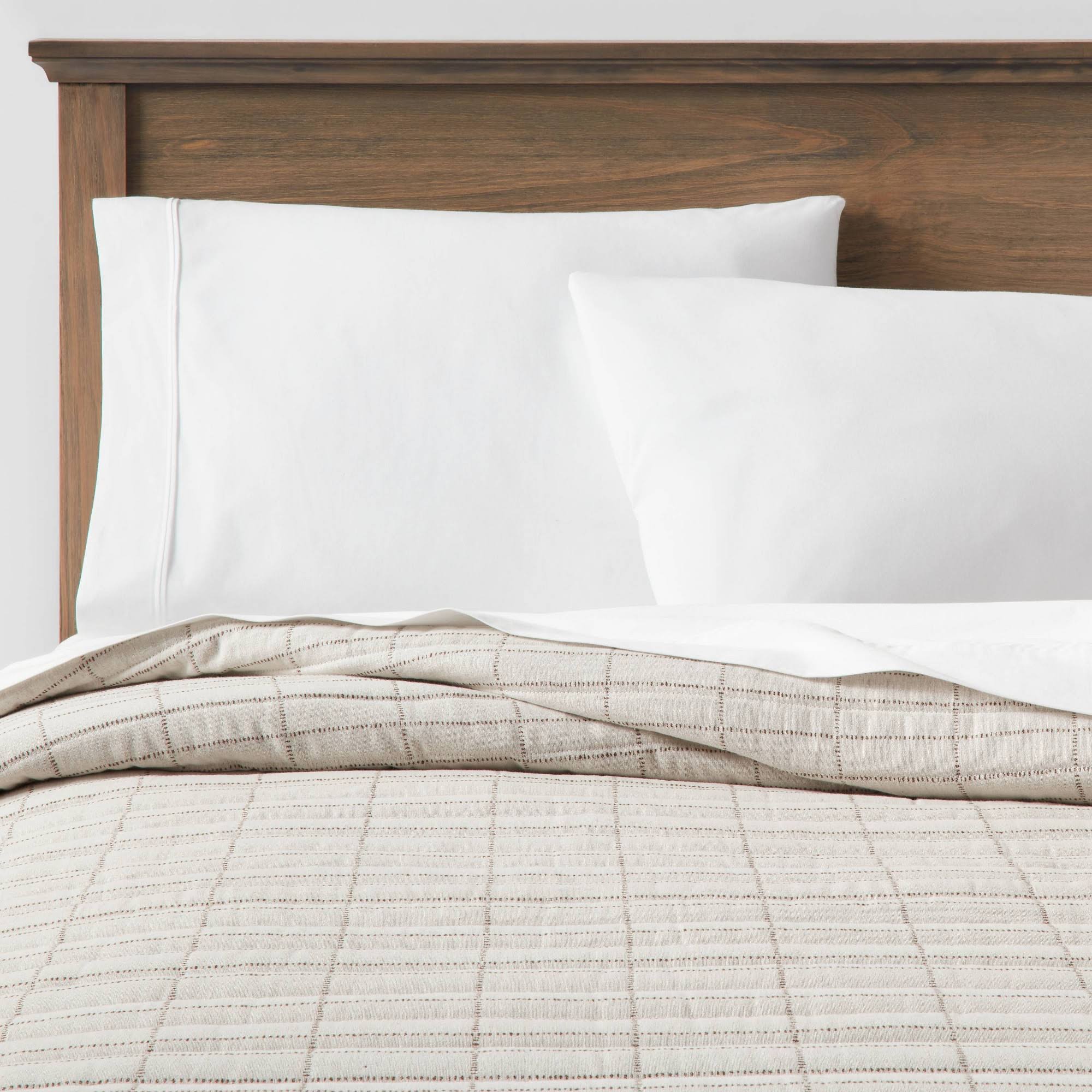 King Flannel Windowpane Quilt Cream - Threshold DW_8VXOU9TW King Flannel Windowpane Quilt Cream - Threshold DW_8VXOU9TW