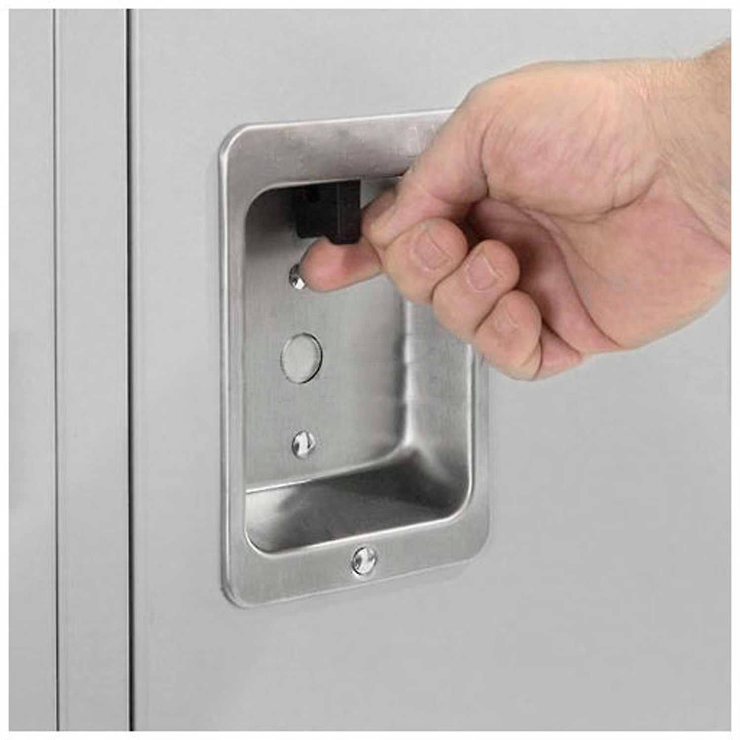 Infinity Locker Single Tier 12x18x60 3 Door Ready To Assemble Gray MV_MLPYGJ1D