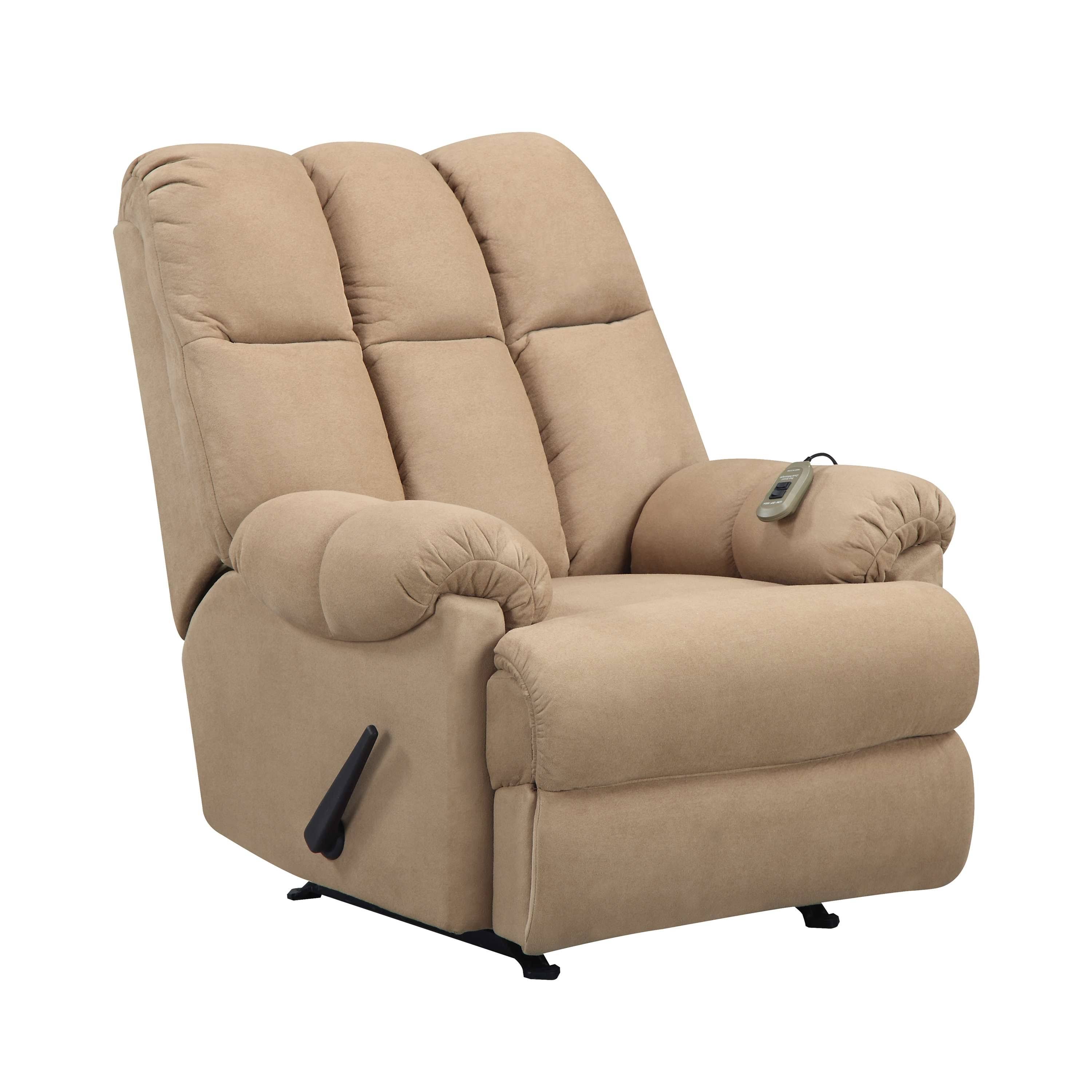 Dorel Living Padded Massage Recliner, Beige 8U_QPUFLYS7 Dorel Living Padded Massage Recliner, Beige 8U_QPUFLYS7