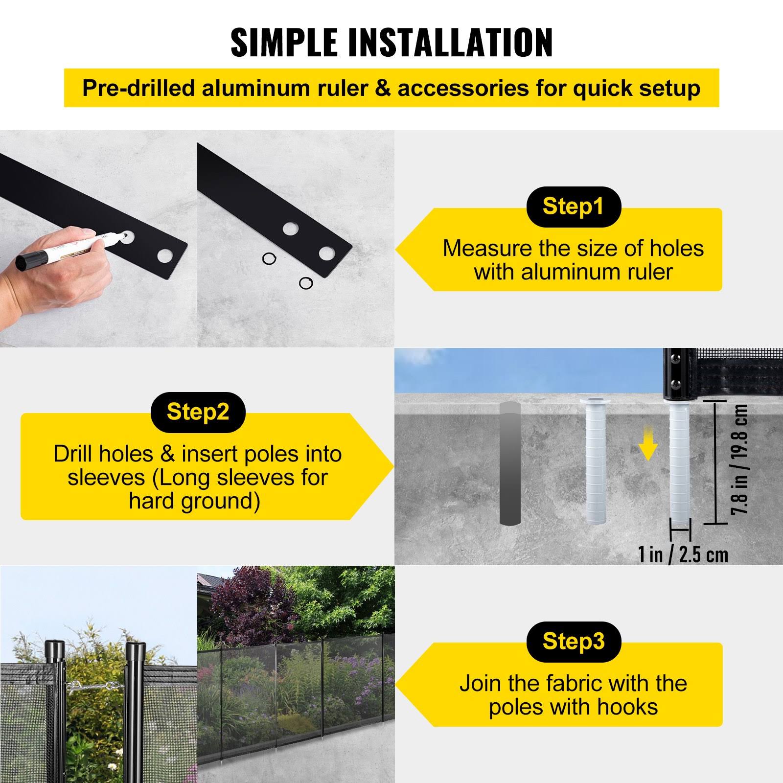 Vevor Swimming Pool Security Fence Removable Pool Fence 4 X 96 Ft For In-Ground Kcxycwlb496ftal3vv0 L0_YSCWGGBJ Vevor Swimming Pool Security Fence Removable Pool Fence 4 X 96 Ft For In-Ground Kcxycwlb496ftal3vv0 L0_YSCWGGBJ