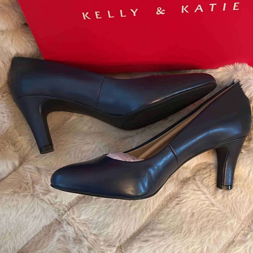 Kelly & Katie Genna Pump | Women's | Navy Synthetic | Size 7 | Heels | Pumps QV_F67JONGN