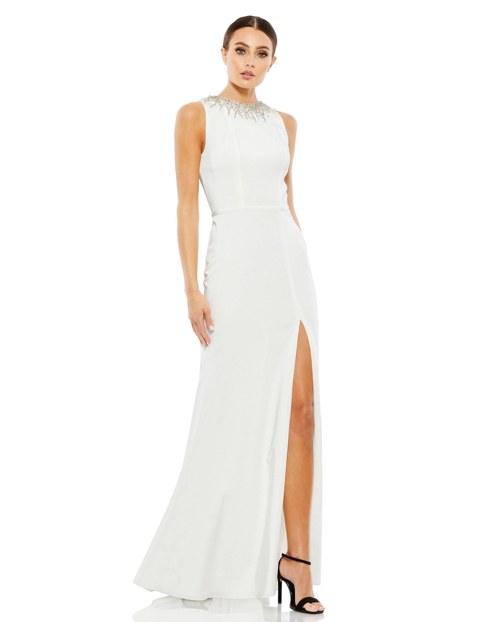 Mac Duggal High Neck Gown - Black - 0 PZ_OESEKISJ