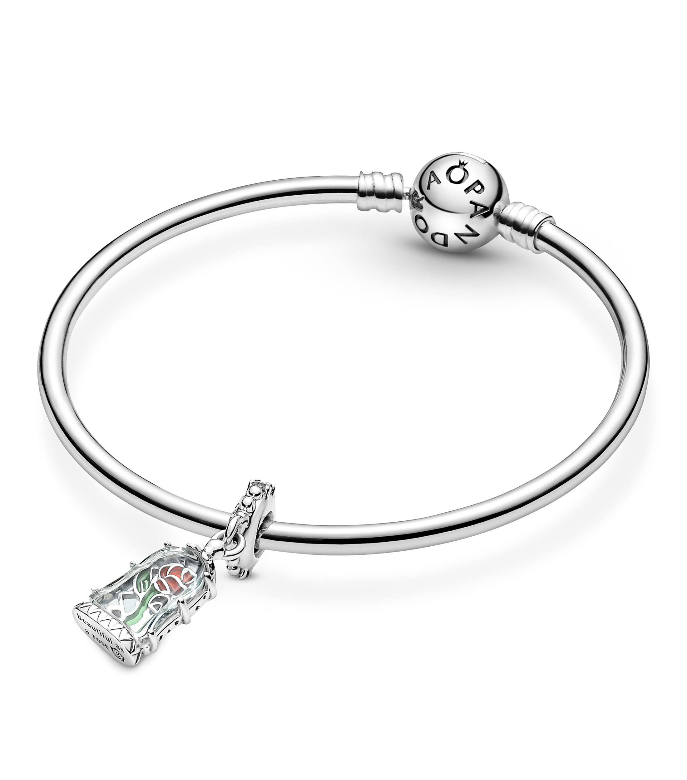 Pandora - Disney, Beauty And The Beast Enchanted Rose Dangle Charm NW_I3FATJS4