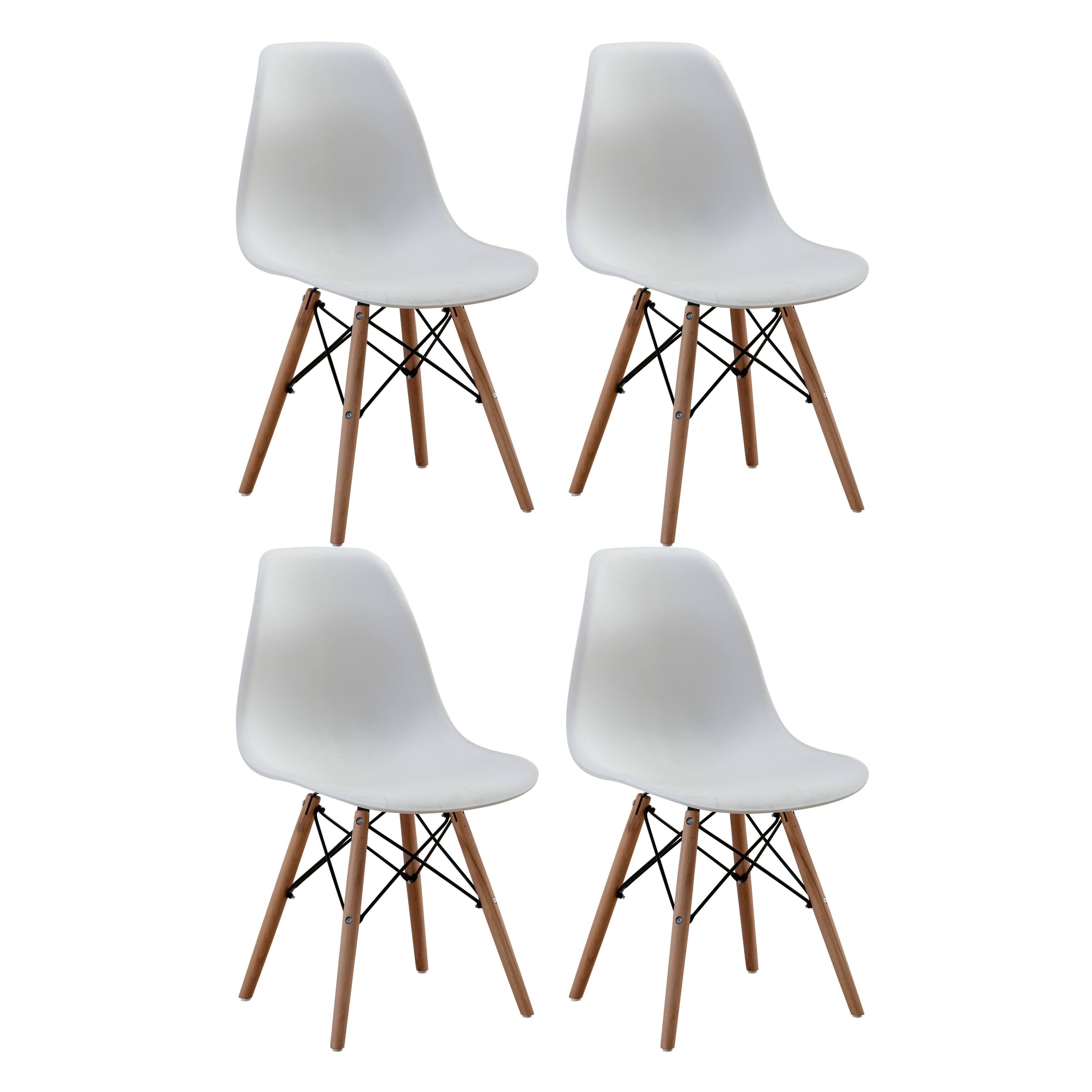 Home Beyond Modern Mid Century Style Dsw White Dining Side Chair Set Of 4 50_M1VZPZXV Home Beyond Modern Mid Century Style Dsw White Dining Side Chair Set Of 4 50_M1VZPZXV