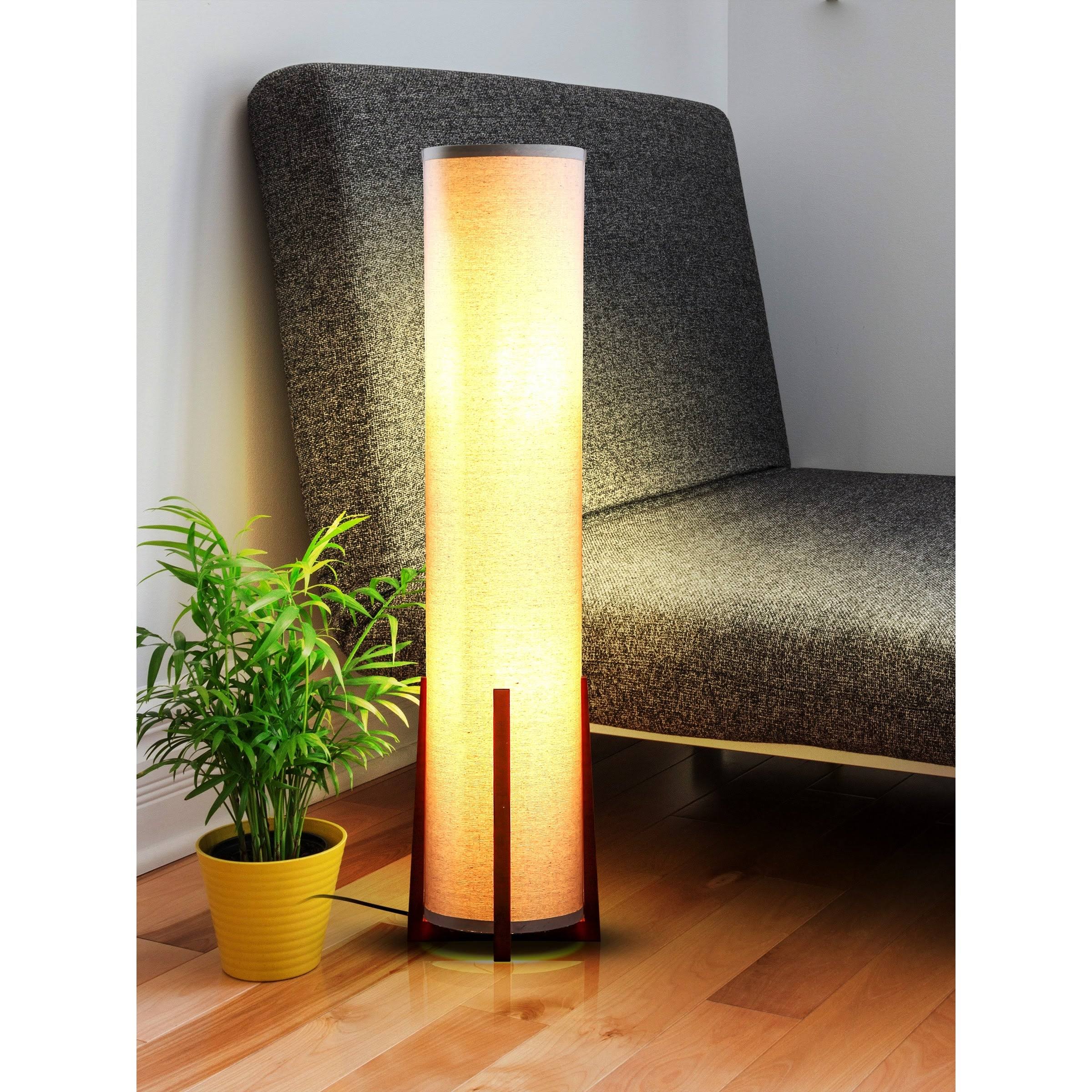 Brightech Parker 48 Inch Tall Decorative Tower Shade Soft Led Light Floor Lamp 7V_EKBIBAU4 Brightech Parker 48 Inch Tall Decorative Tower Shade Soft Led Light Floor Lamp 7V_EKBIBAU4