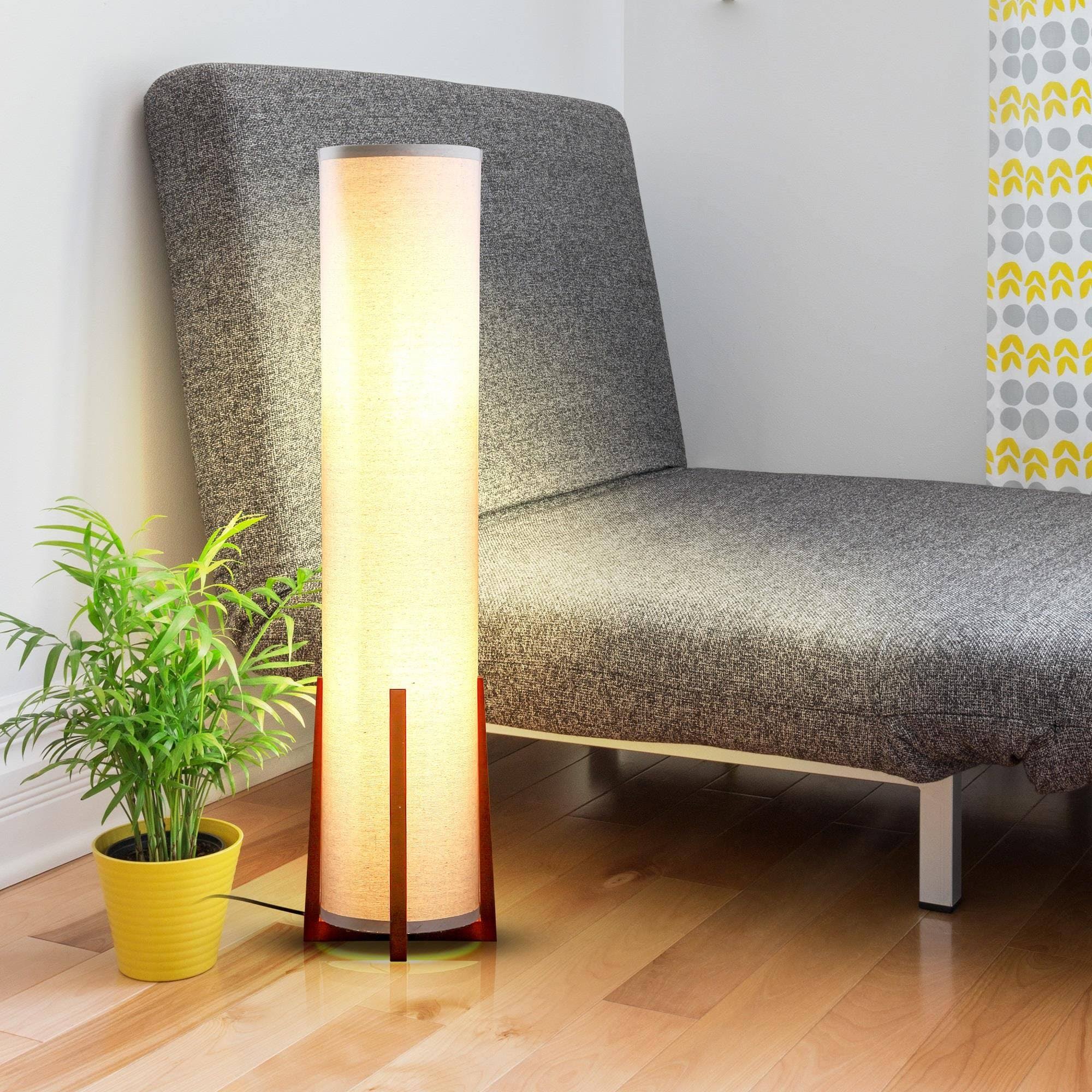 Brightech Parker 48 Inch Tall Decorative Tower Shade Soft Led Light Floor Lamp 7V_EKBIBAU4 Brightech Parker 48 Inch Tall Decorative Tower Shade Soft Led Light Floor Lamp 7V_EKBIBAU4
