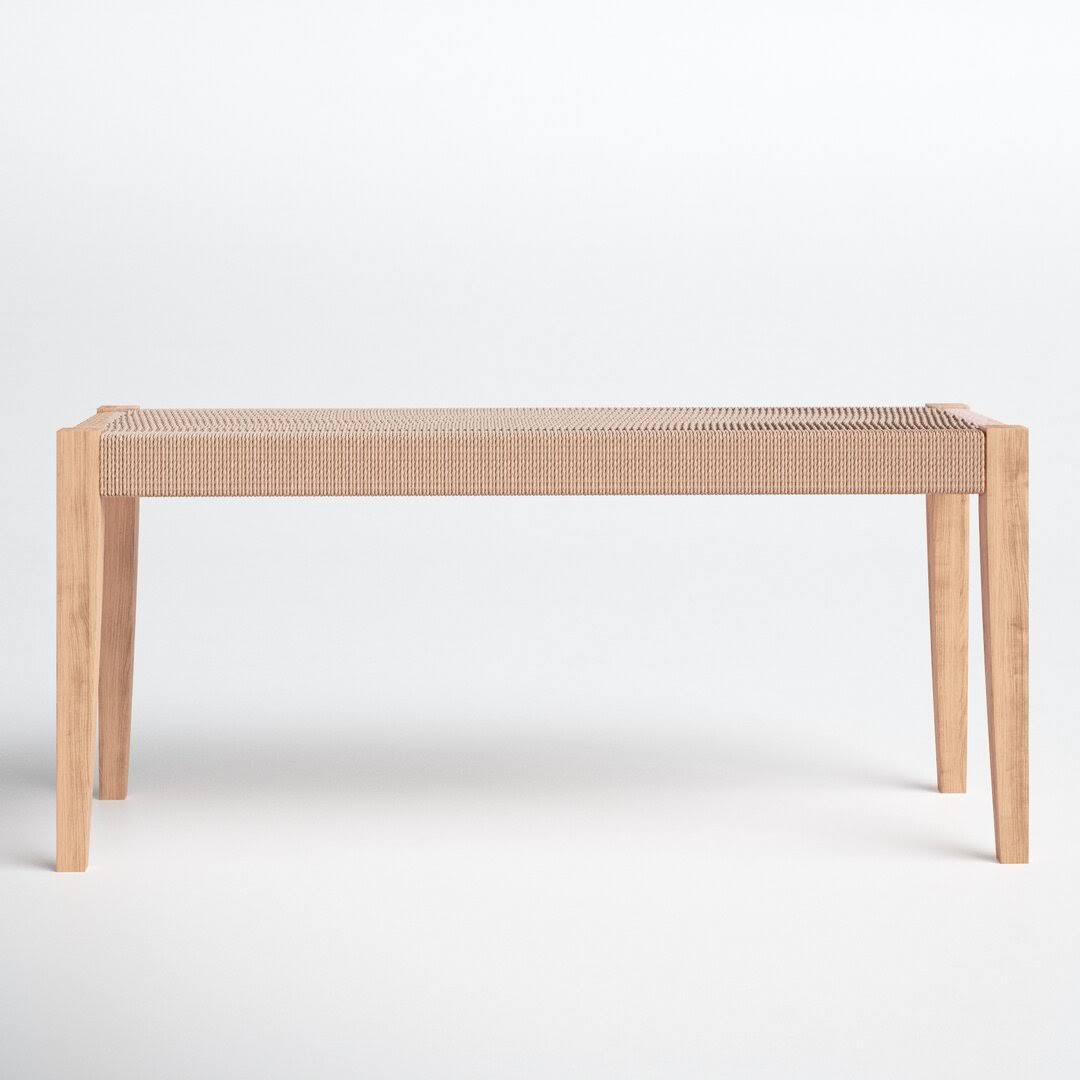 Joss & Main Alistair Solid Wood Bench Color: Natural 3Q_E3TVP87T